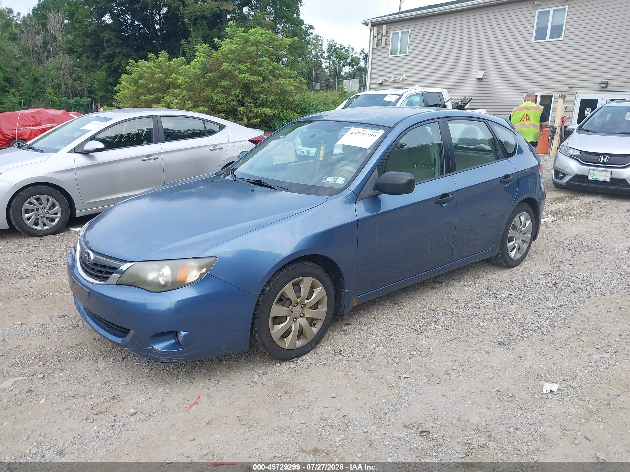 2008 Subaru Impreza Wagon (natl) I Blue vin: JF1GH61668H810166