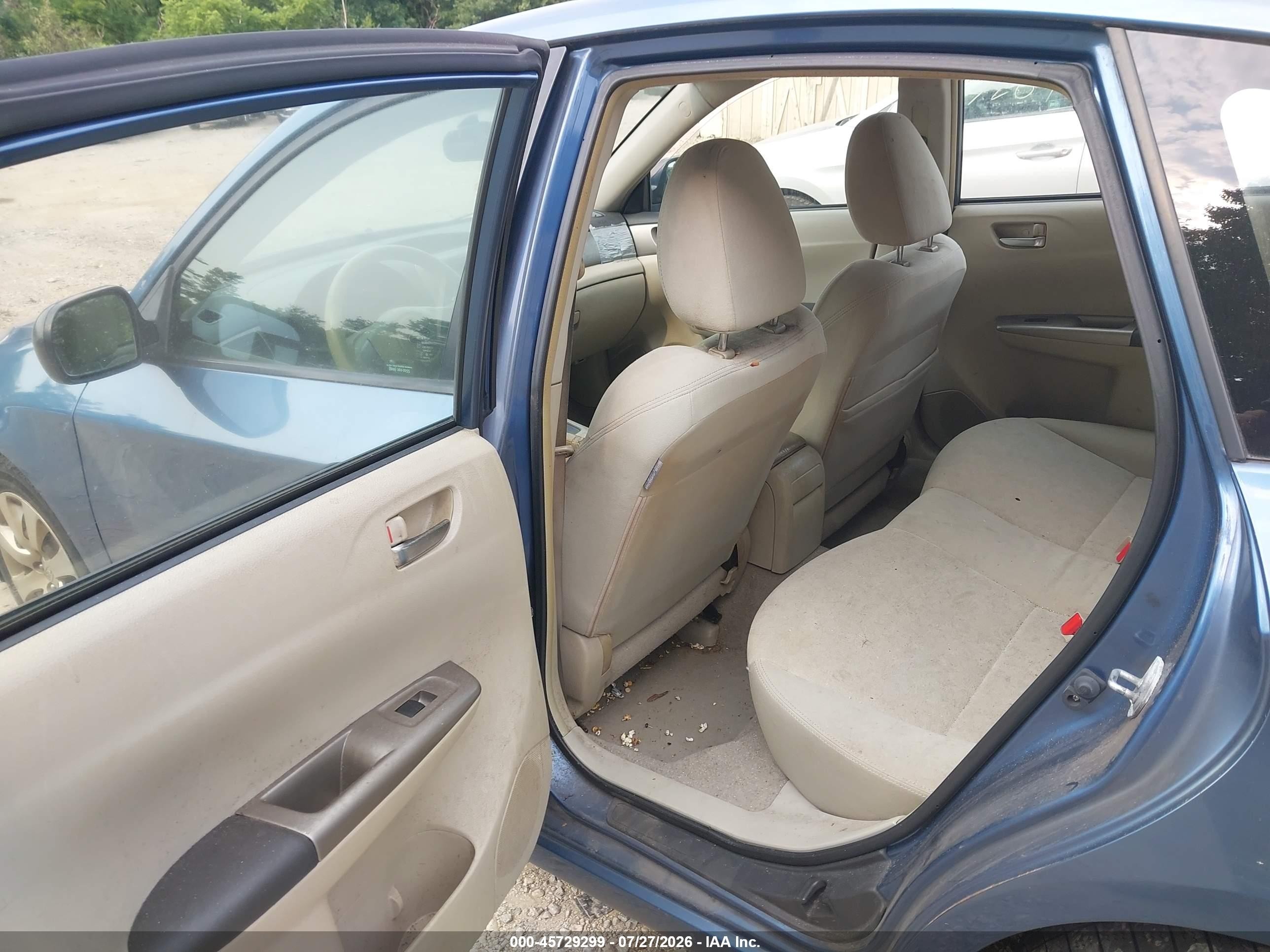 2008 Subaru Impreza Wagon (natl) I Blue vin: JF1GH61668H810166