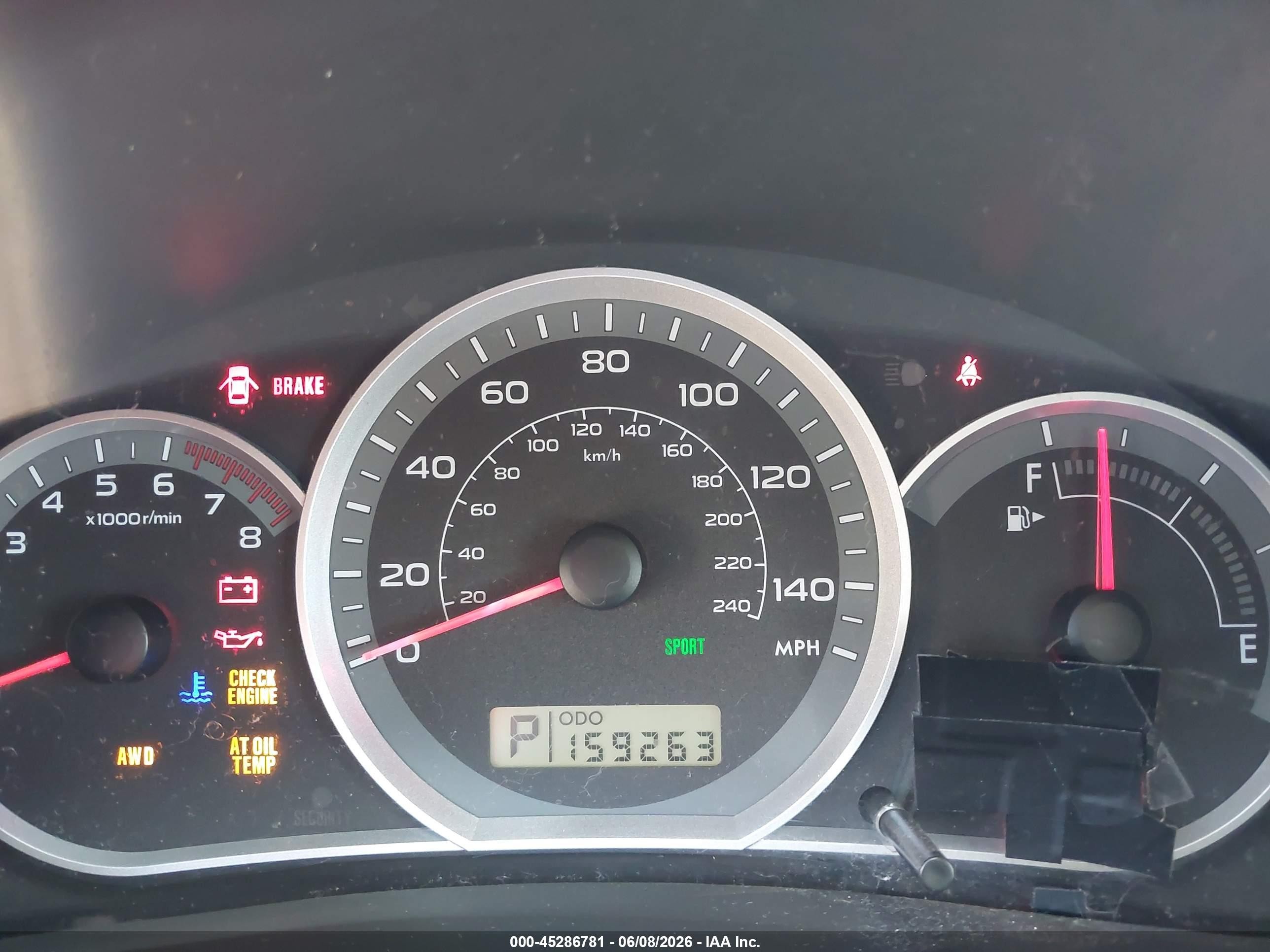 2008 Subaru Impreza Wagon (natl) I Red vin: JF1GH61668H818364