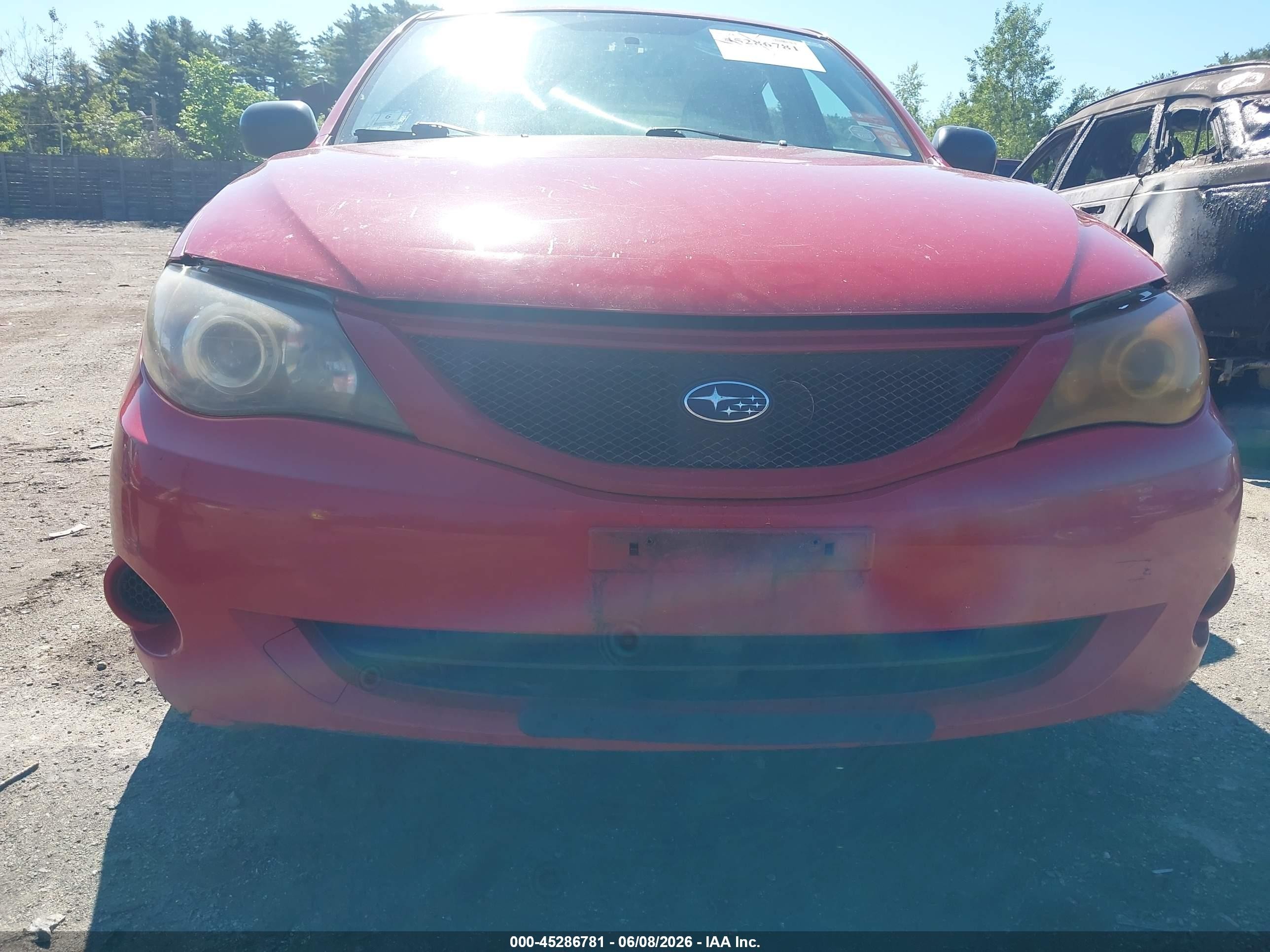 2008 Subaru Impreza Wagon (natl) I Red vin: JF1GH61668H818364
