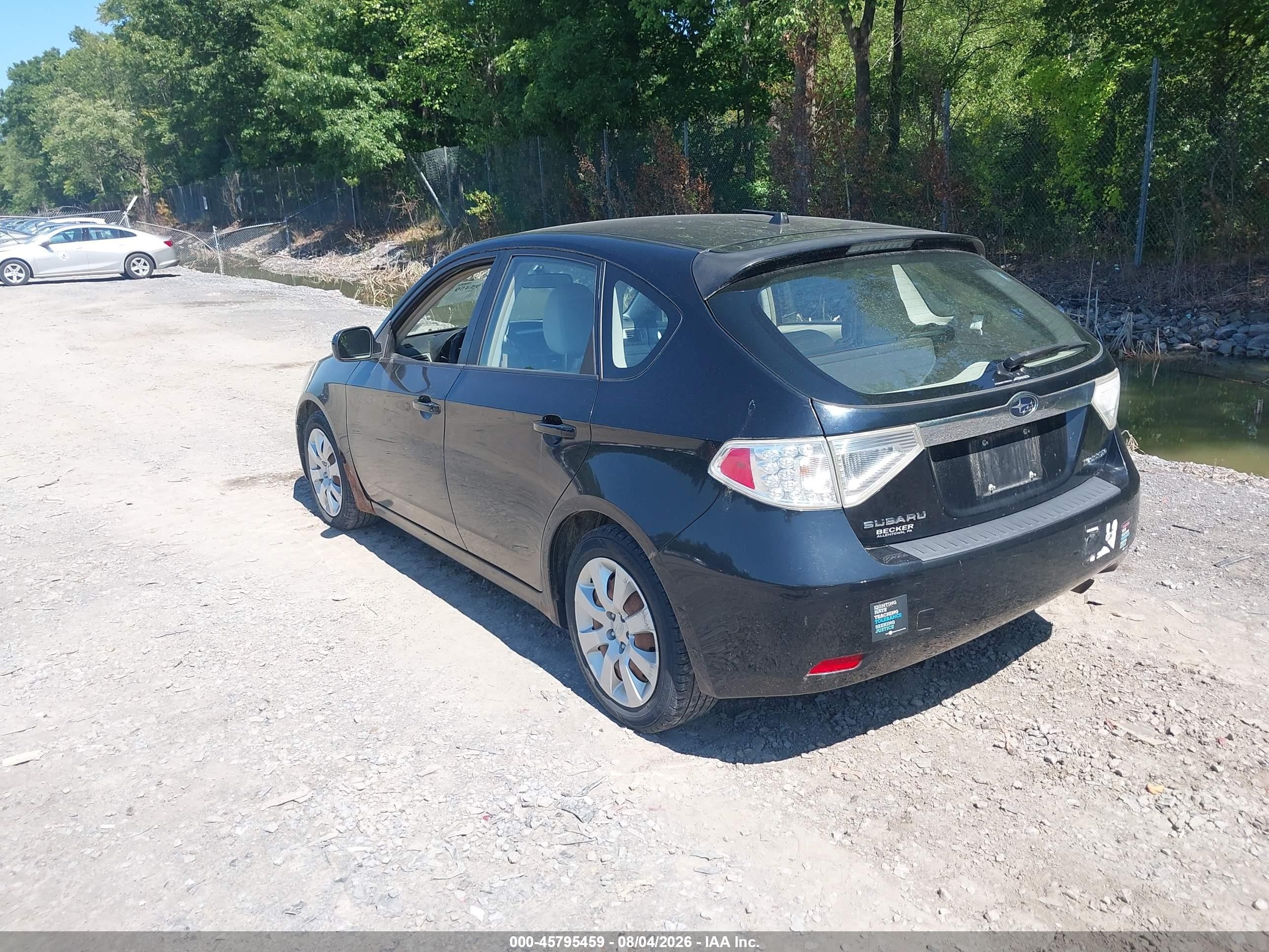 2009 Subaru Impreza 2.5i Black vin: JF1GH61669H809360