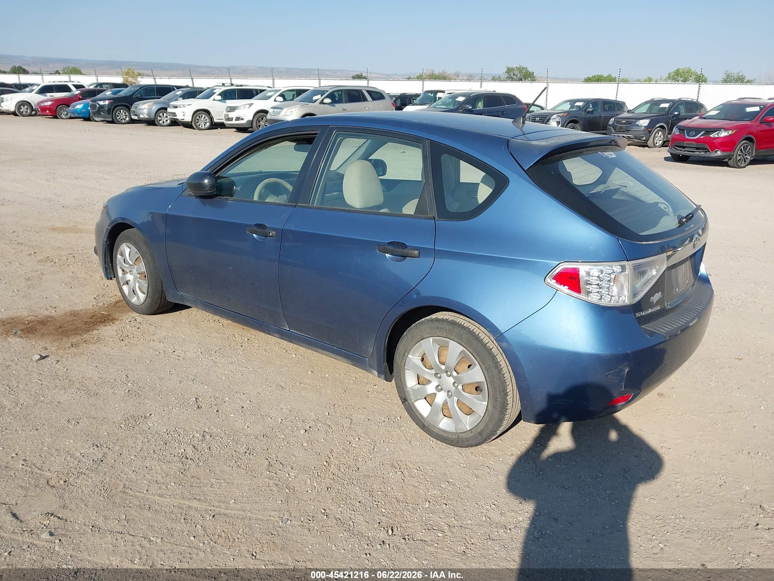 2008 Subaru Impreza Wagon (natl) I Blue vin: JF1GH61678H814033