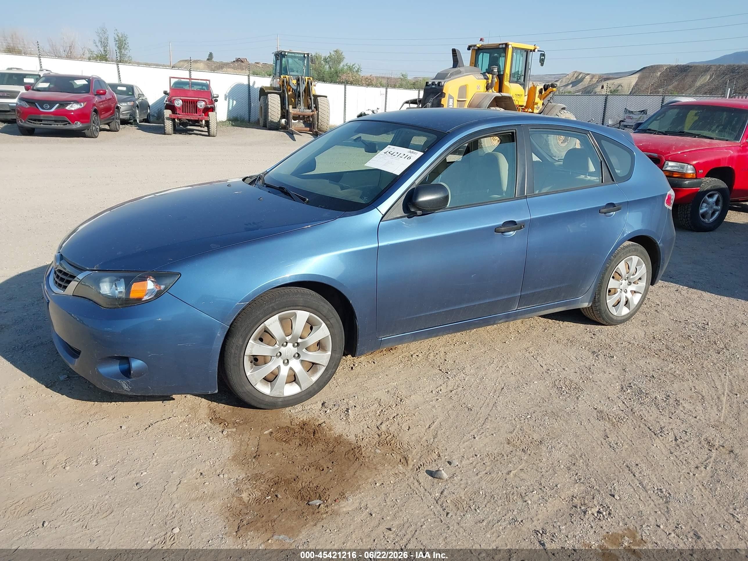 2008 Subaru Impreza Wagon (natl) I Blue vin: JF1GH61678H814033