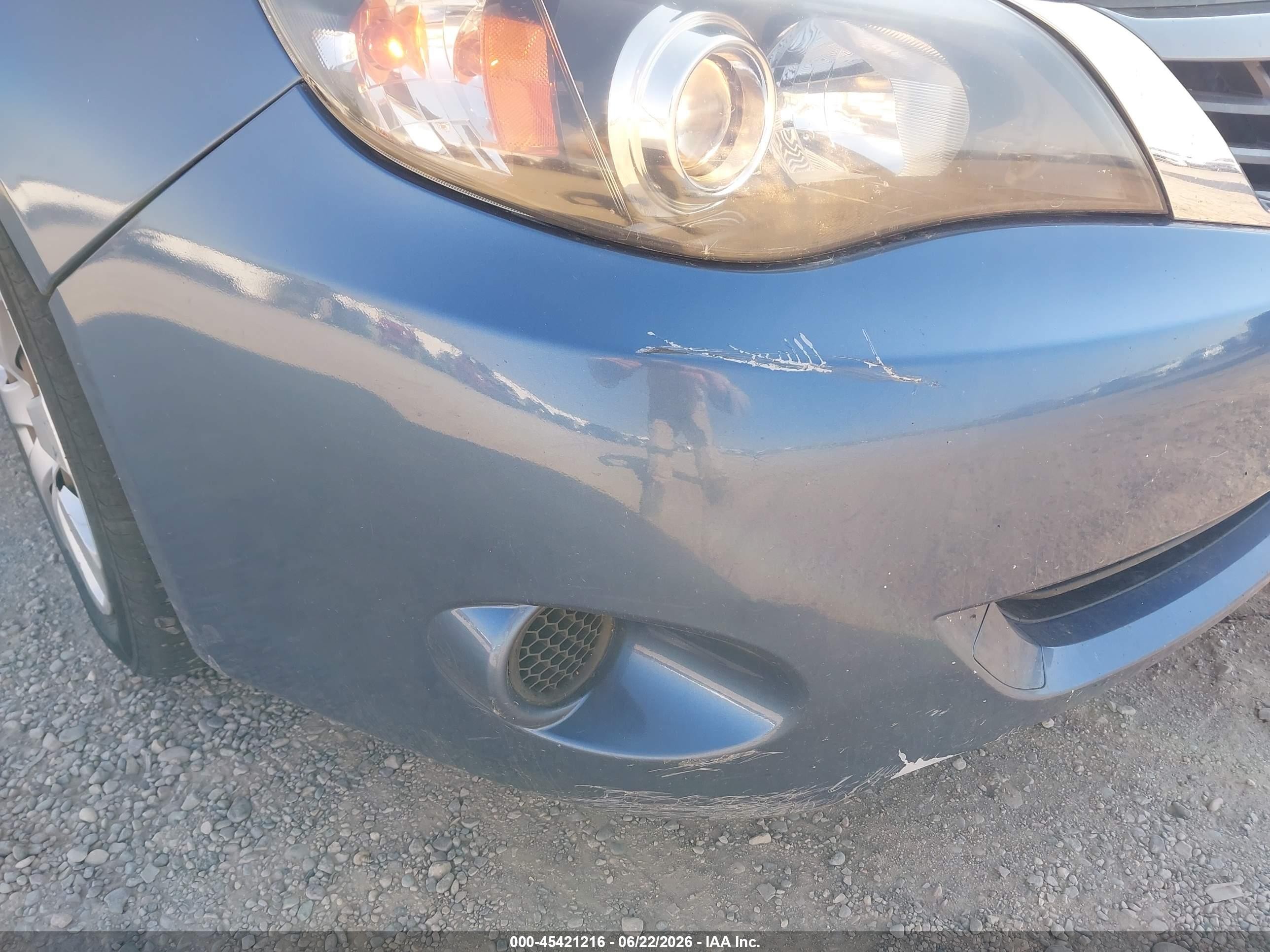 2008 Subaru Impreza Wagon (natl) I Blue vin: JF1GH61678H814033