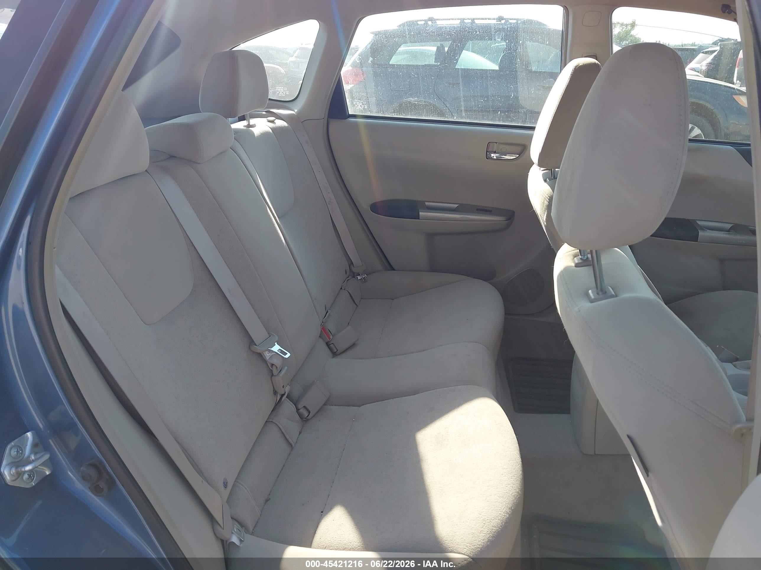 2008 Subaru Impreza Wagon (natl) I Blue vin: JF1GH61678H814033