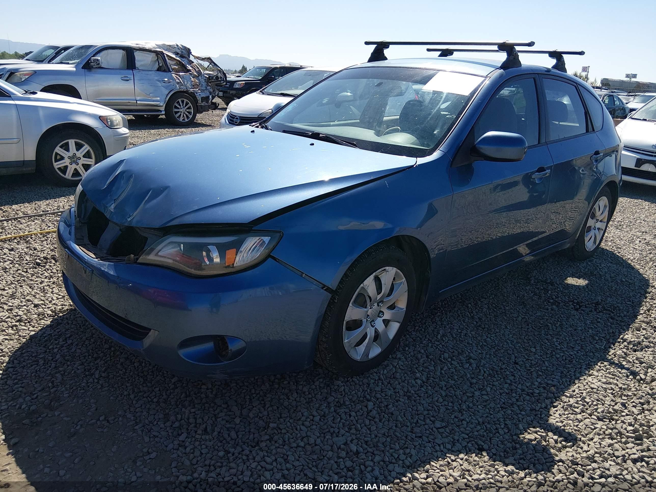 2009 Subaru Impreza 2.5i Blue vin: JF1GH61679H812686