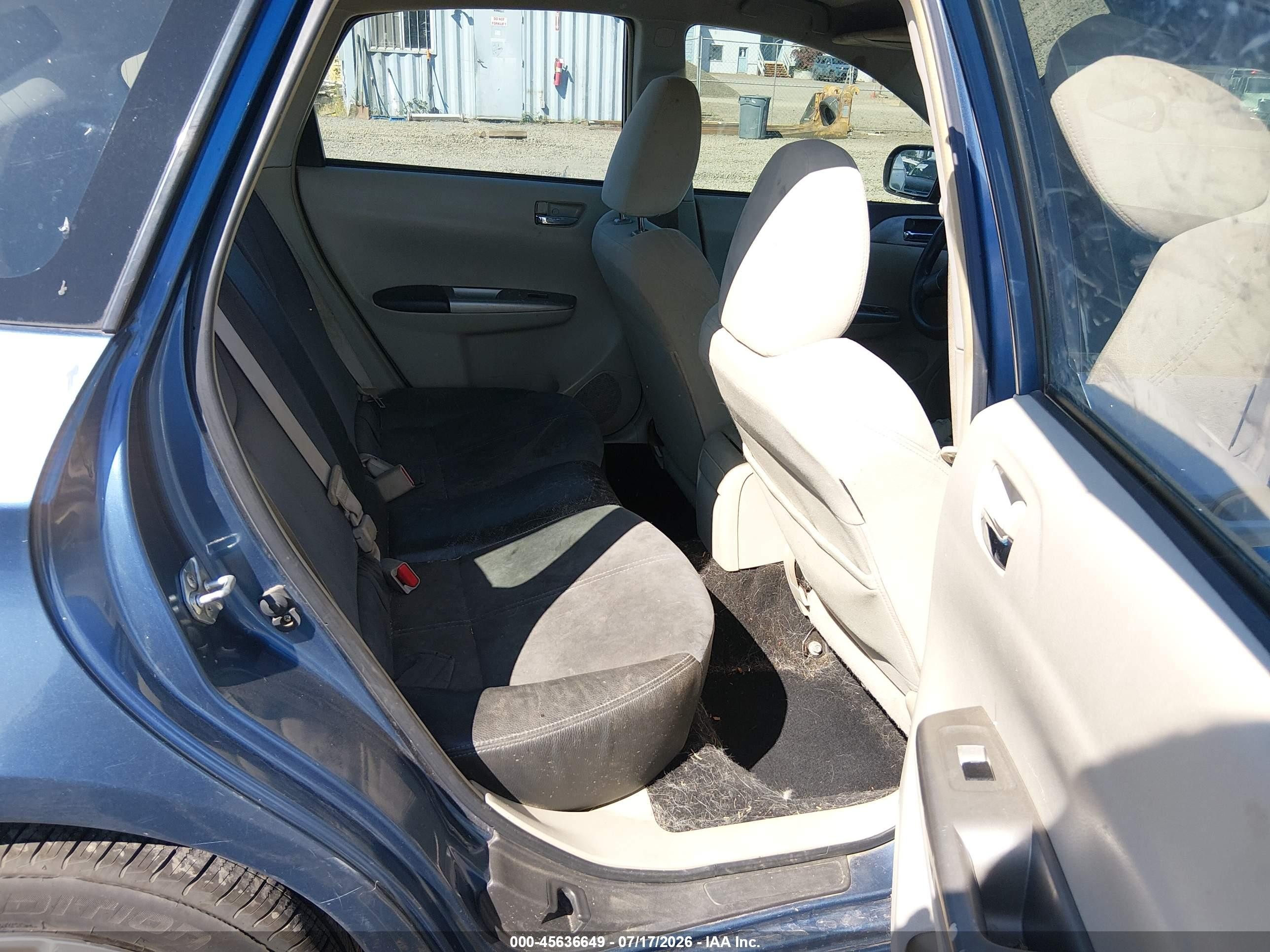 2009 Subaru Impreza 2.5i Blue vin: JF1GH61679H812686