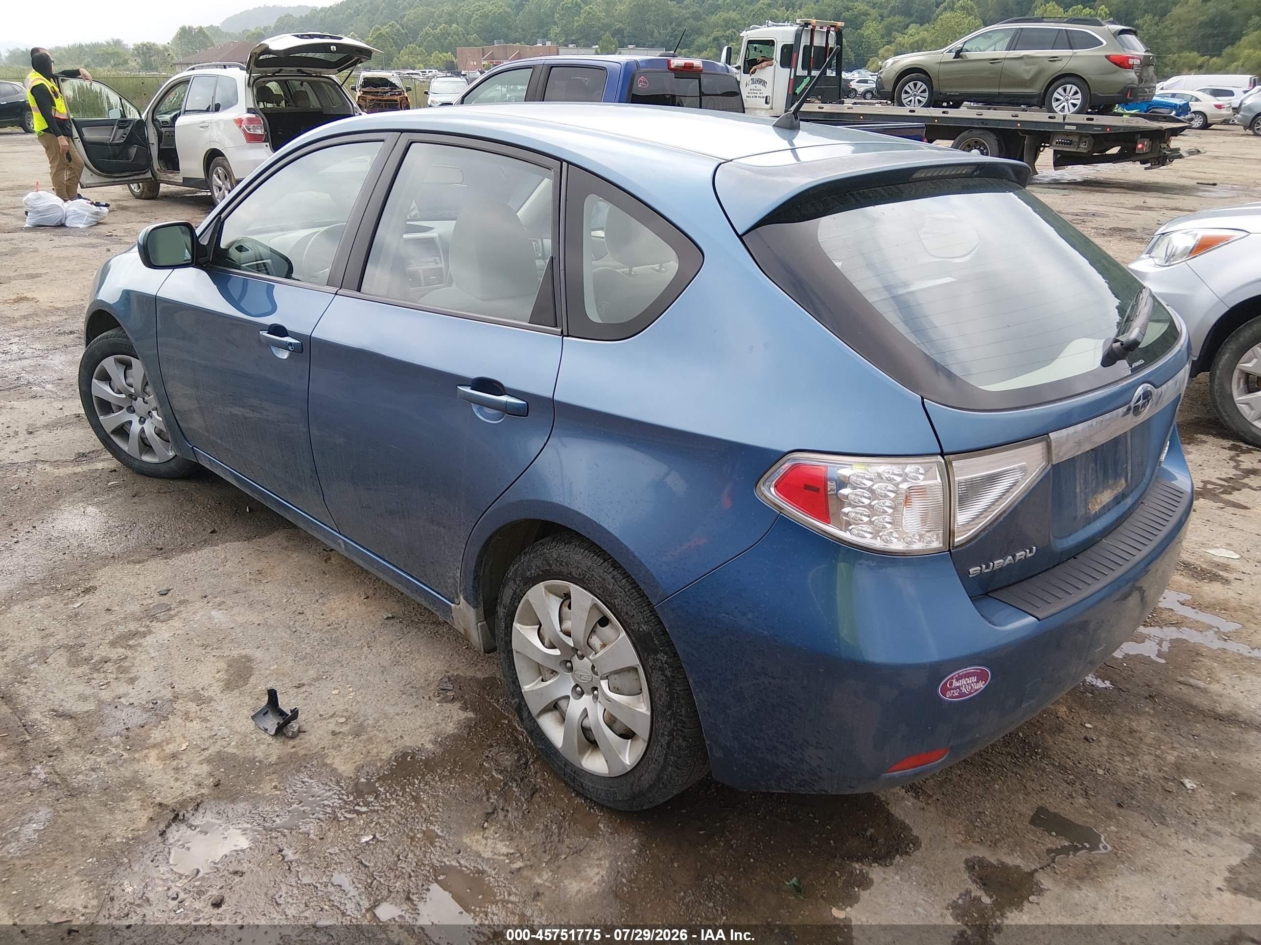 2009 Subaru Impreza 2.5i Blue vin: JF1GH61679H822456
