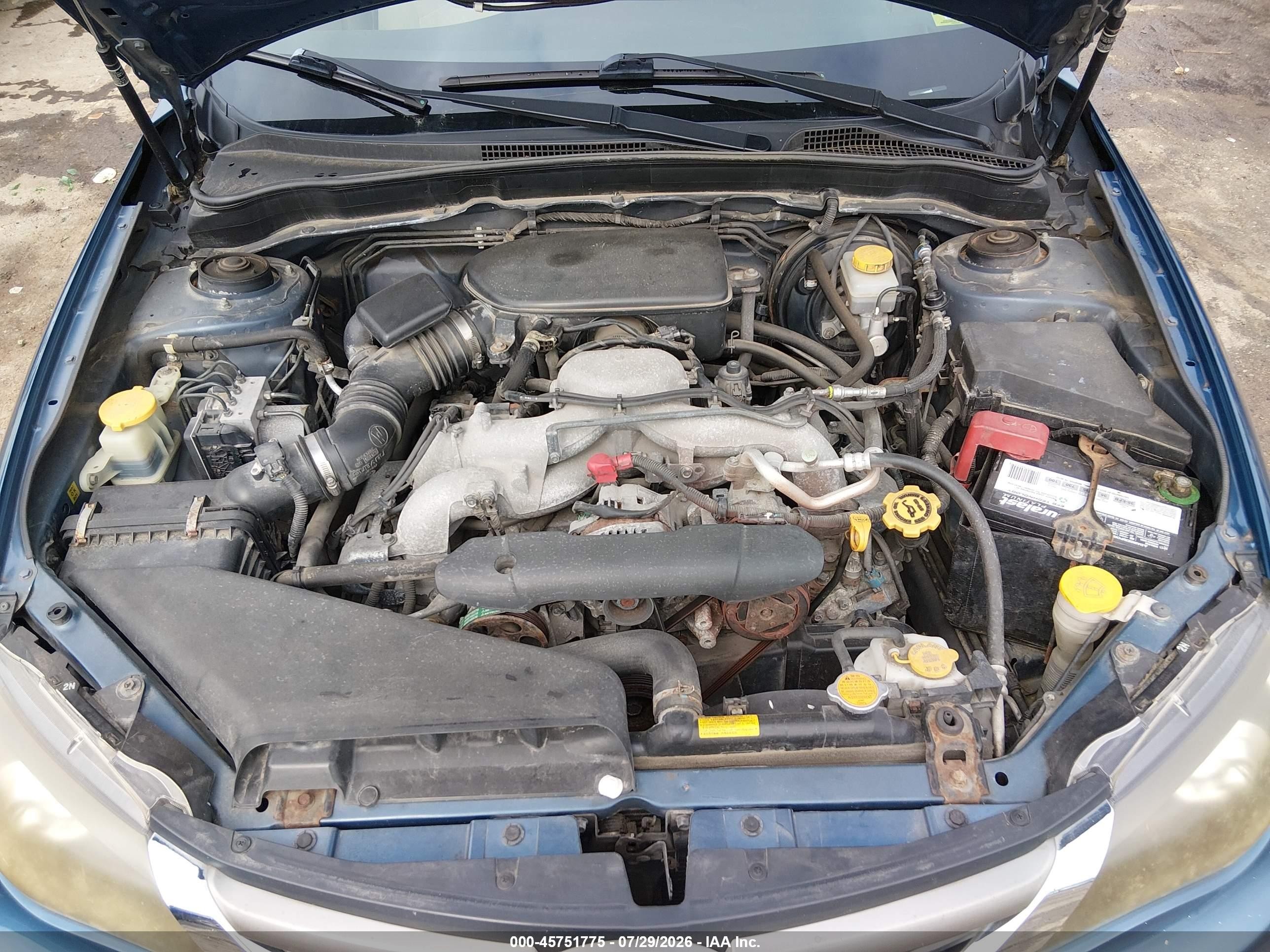 2009 Subaru Impreza 2.5i Blue vin: JF1GH61679H822456