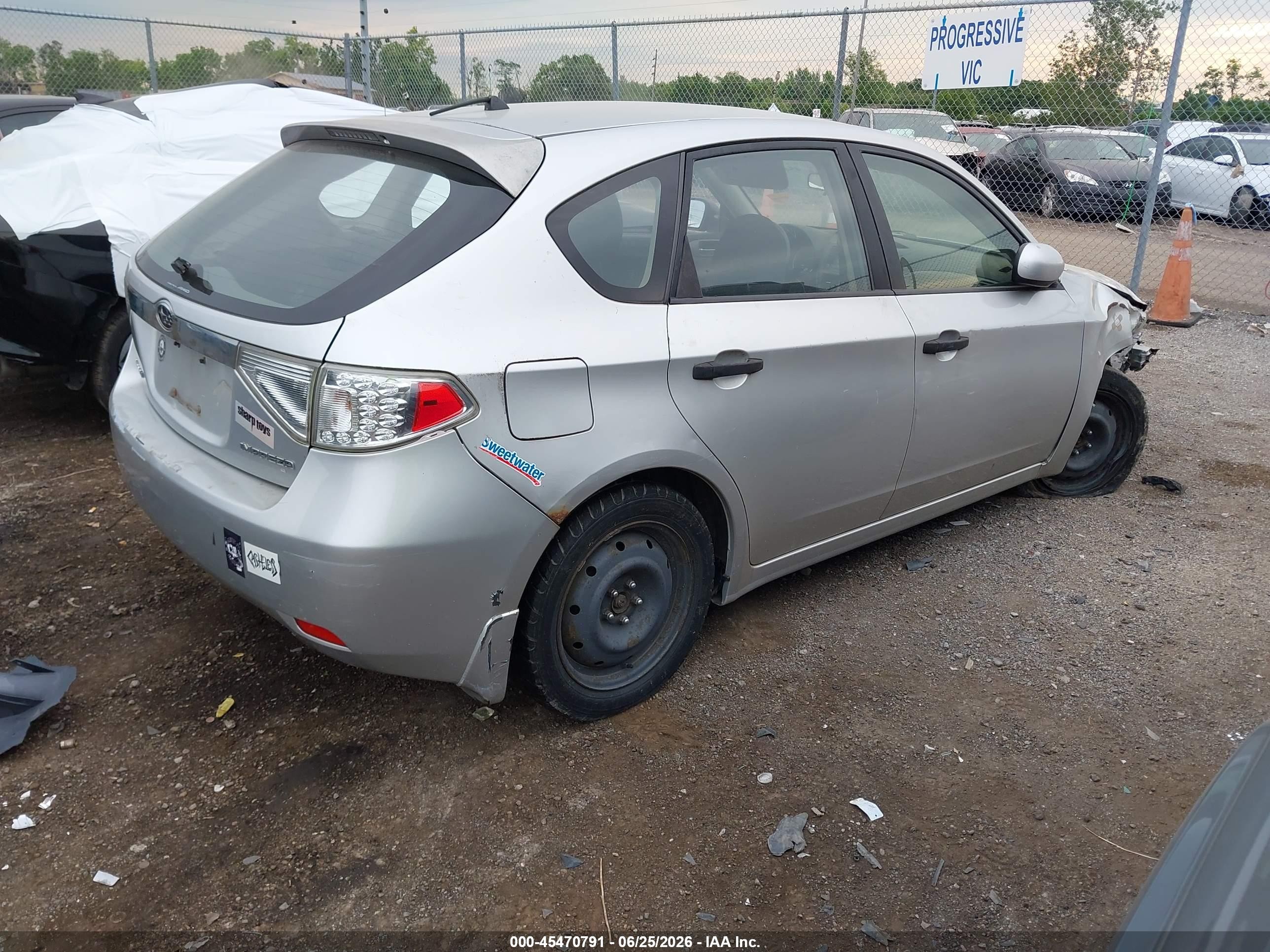 2008 Subaru Impreza Wagon (natl) I Silver vin: JF1GH61688G809171