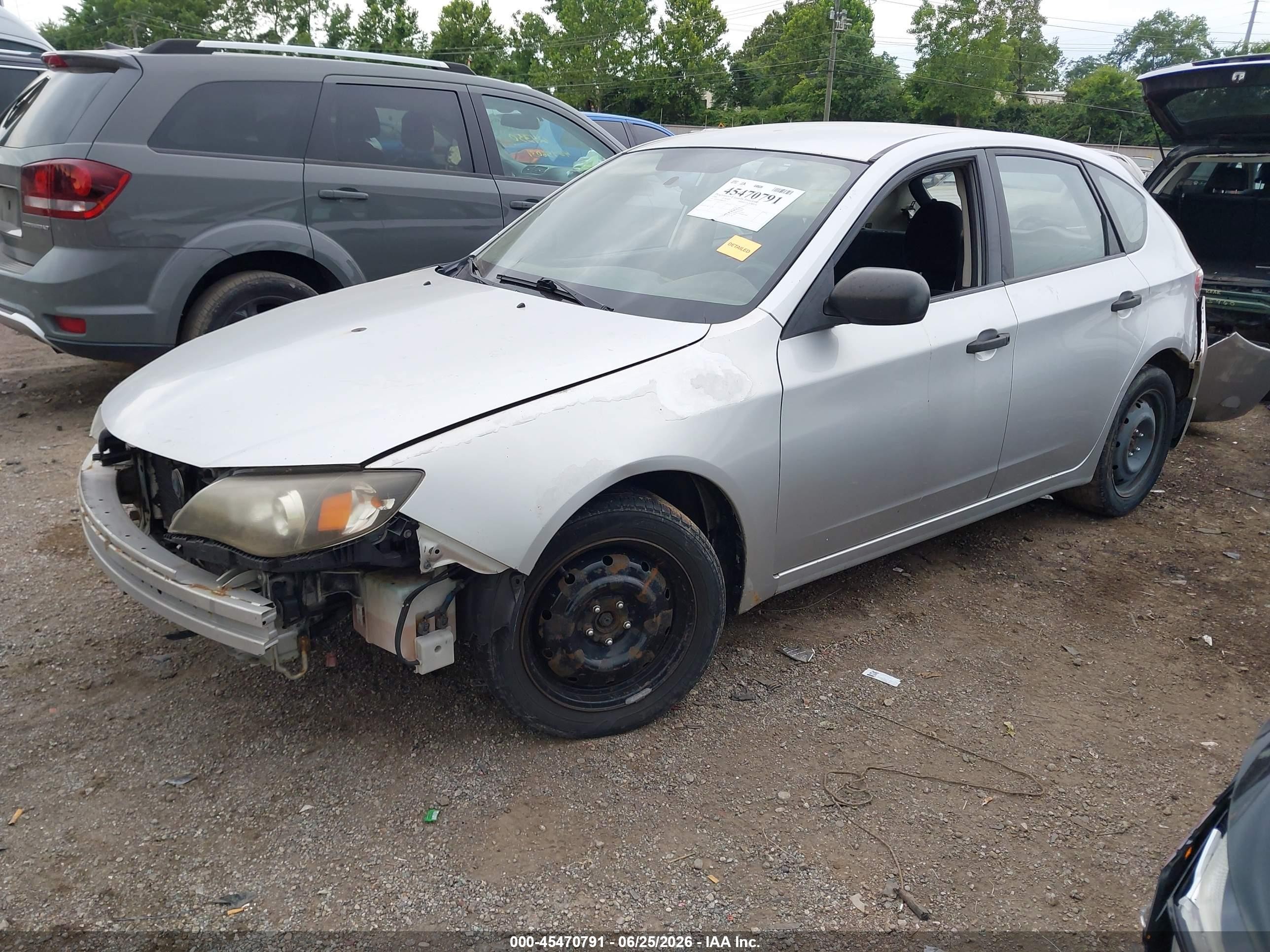 2008 Subaru Impreza Wagon (natl) I Silver vin: JF1GH61688G809171