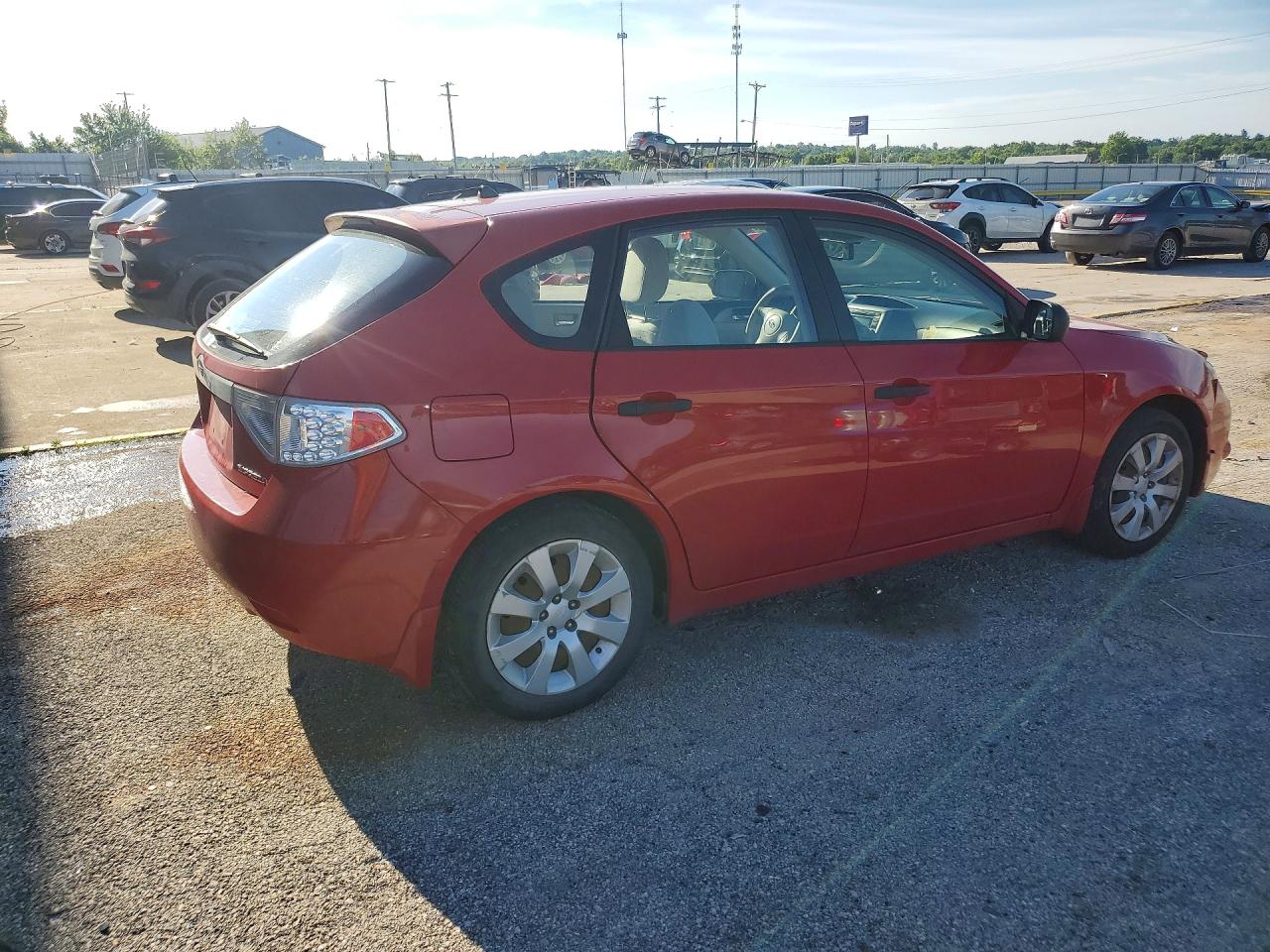 2008 Subaru Impreza 2.5i Красный vin: JF1GH61698H805074