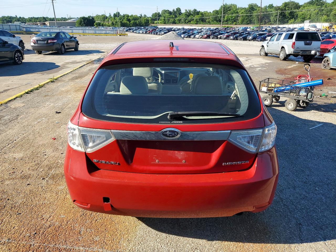 2008 Subaru Impreza 2.5i Красный vin: JF1GH61698H805074