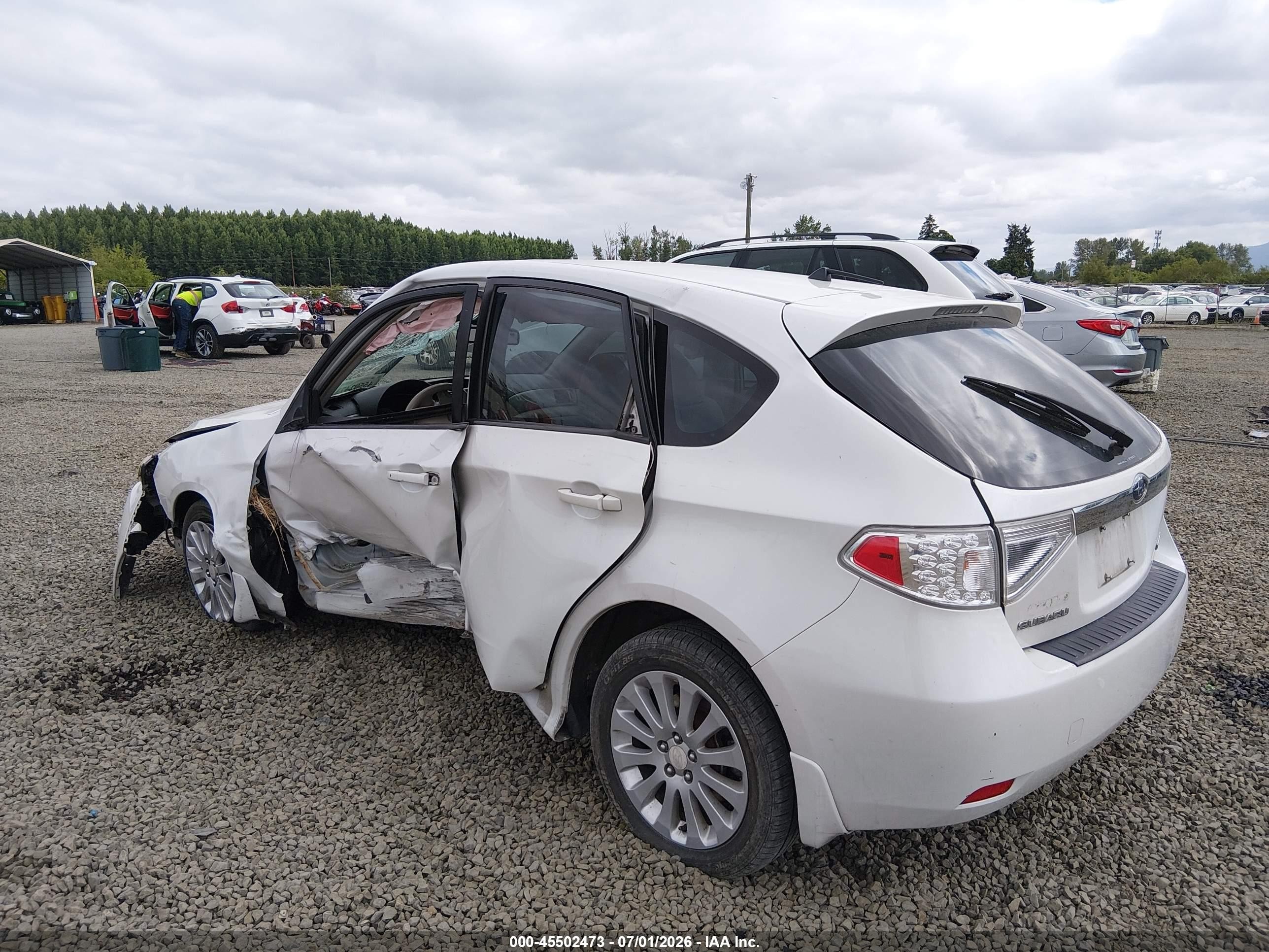 2008 Subaru Impreza Wagon (natl) I W/premium Pkg White vin: JF1GH61698H835577