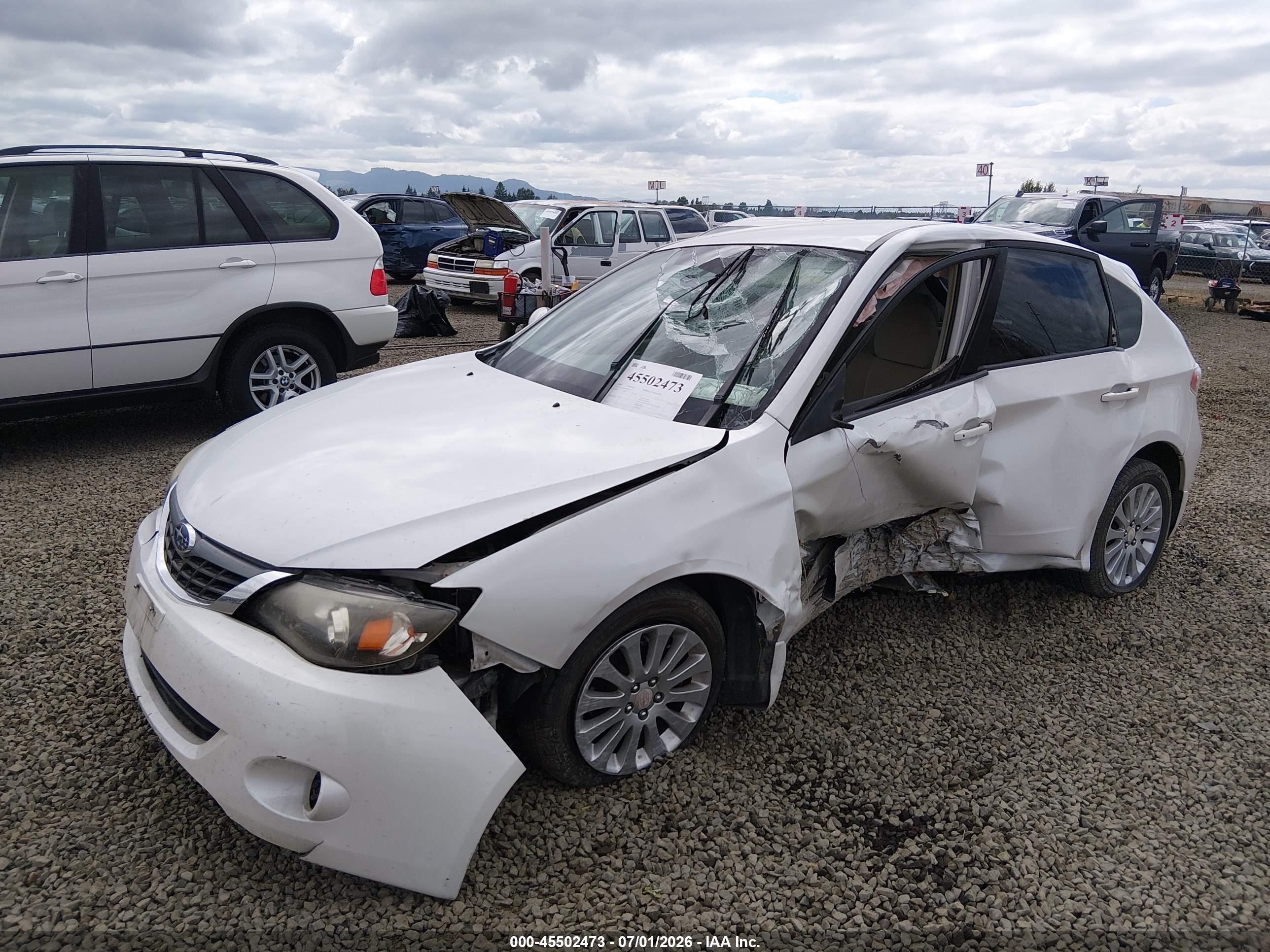 2008 Subaru Impreza Wagon (natl) I W/premium Pkg White vin: JF1GH61698H835577