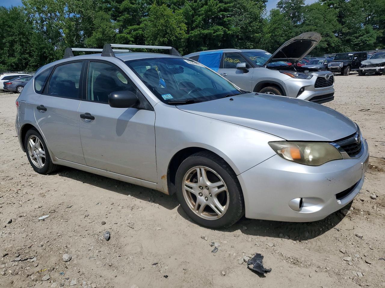 2008 Subaru Impreza 2.5i Silver vin: JF1GH61698H838172