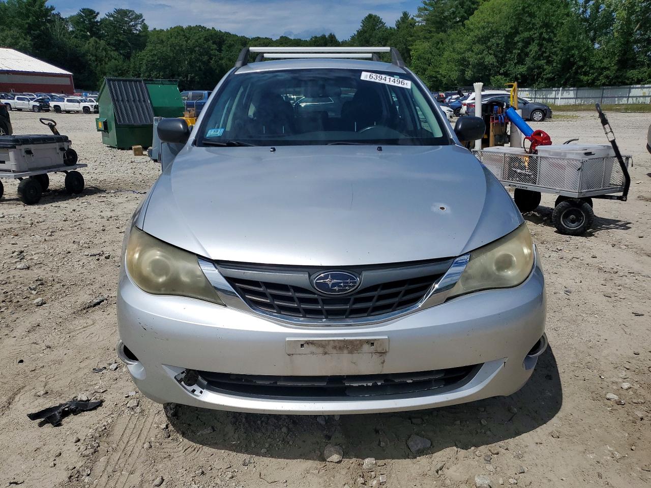 2008 Subaru Impreza 2.5i Silver vin: JF1GH61698H838172