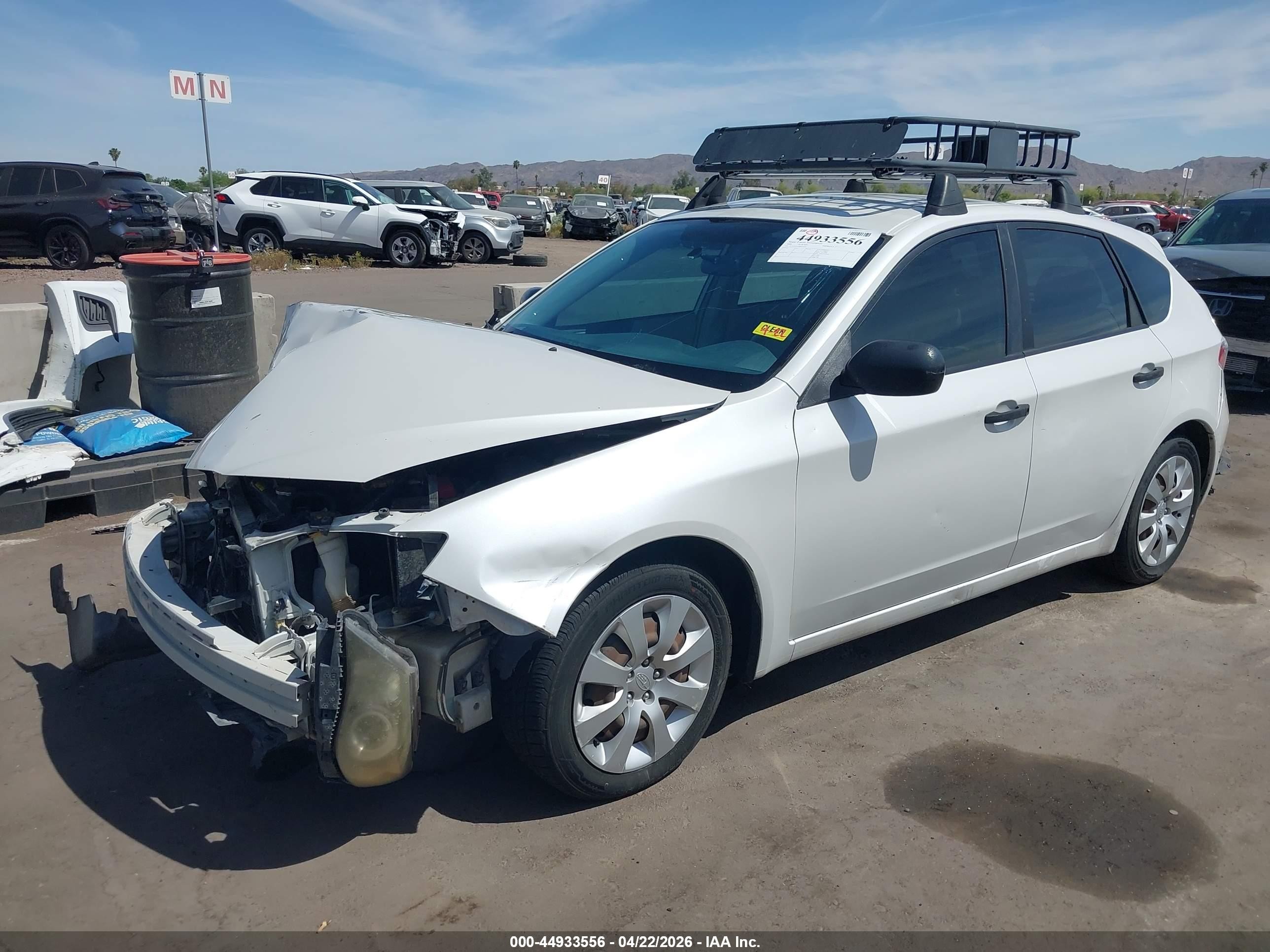 2008 Subaru Impreza 2.5i Белый vin: JF1GH616X8H814592