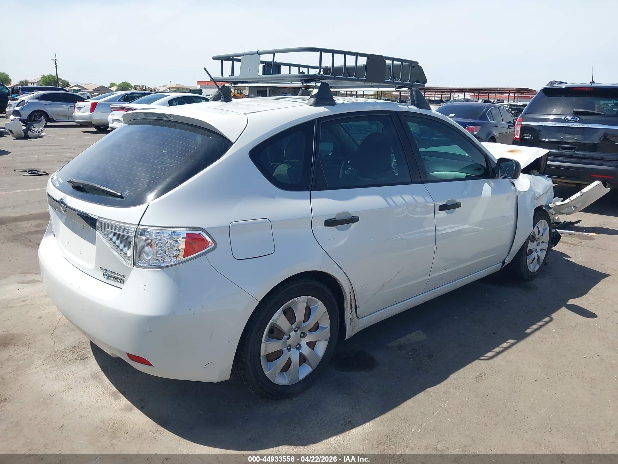 2008 Subaru Impreza 2.5i Белый vin: JF1GH616X8H814592
