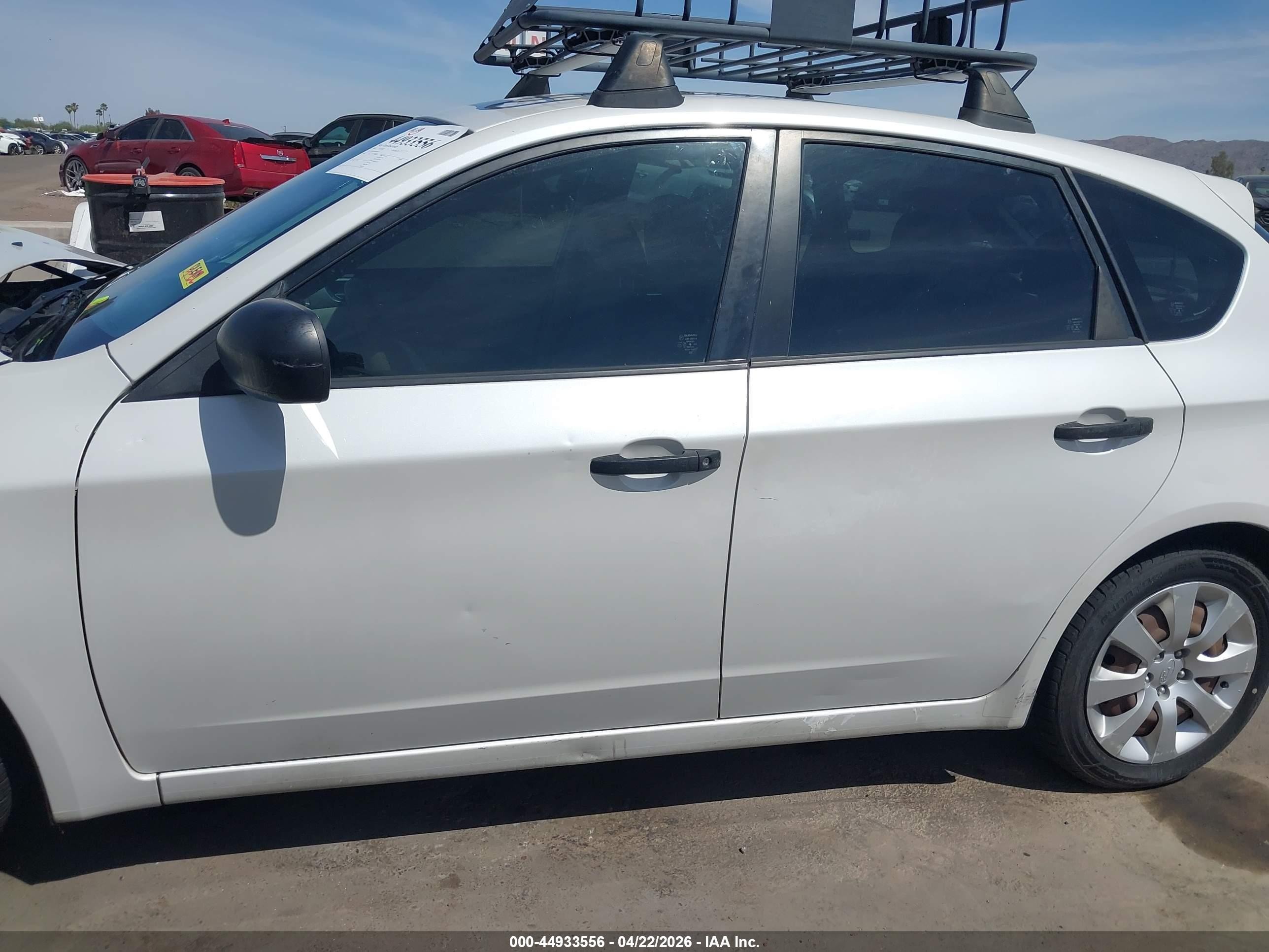 2008 Subaru Impreza 2.5i Белый vin: JF1GH616X8H814592