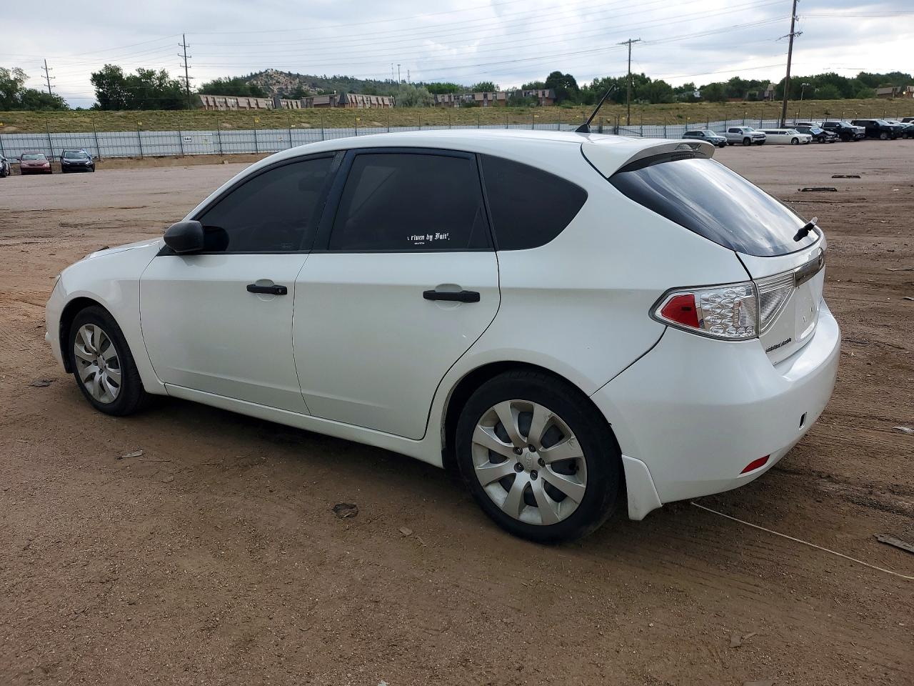 2008 Subaru Impreza 2.5i White vin: JF1GH616X8H816570