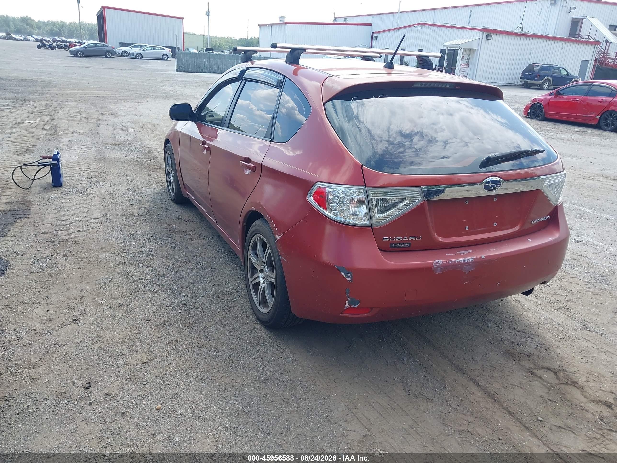 2009 Subaru Impreza 2.5i Red vin: JF1GH616X9G808301