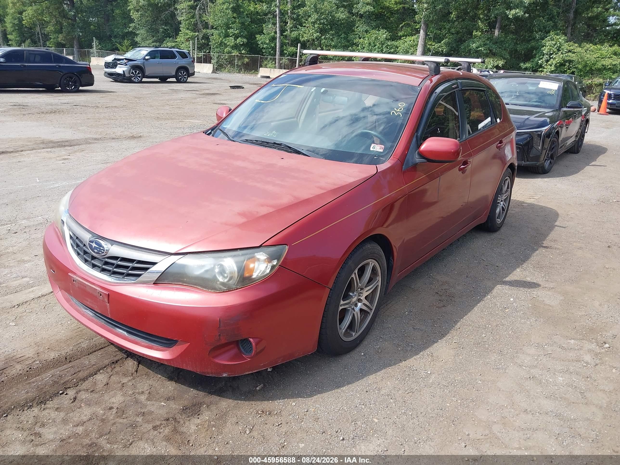 2009 Subaru Impreza 2.5i Red vin: JF1GH616X9G808301