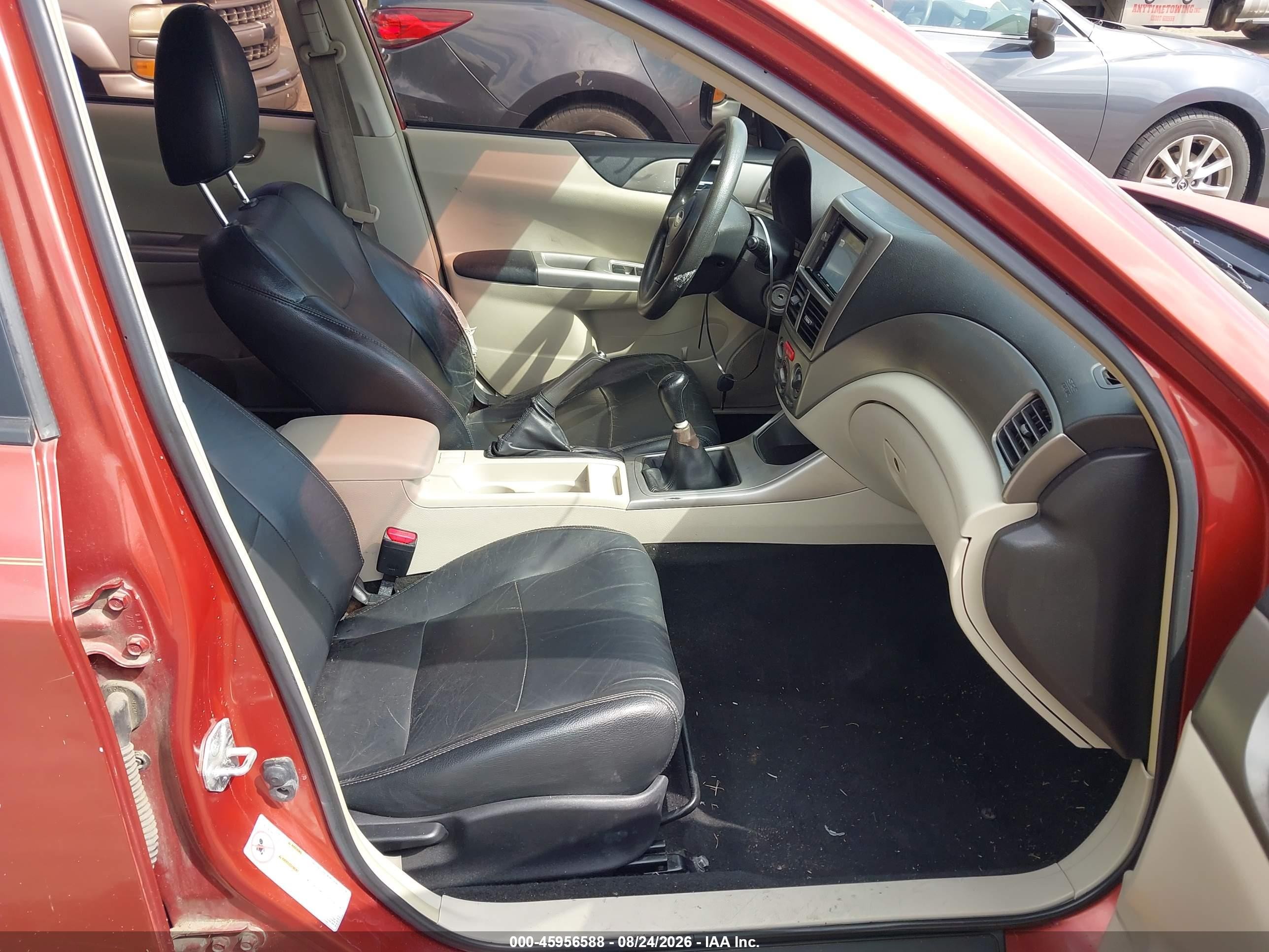 2009 Subaru Impreza 2.5i Red vin: JF1GH616X9G808301