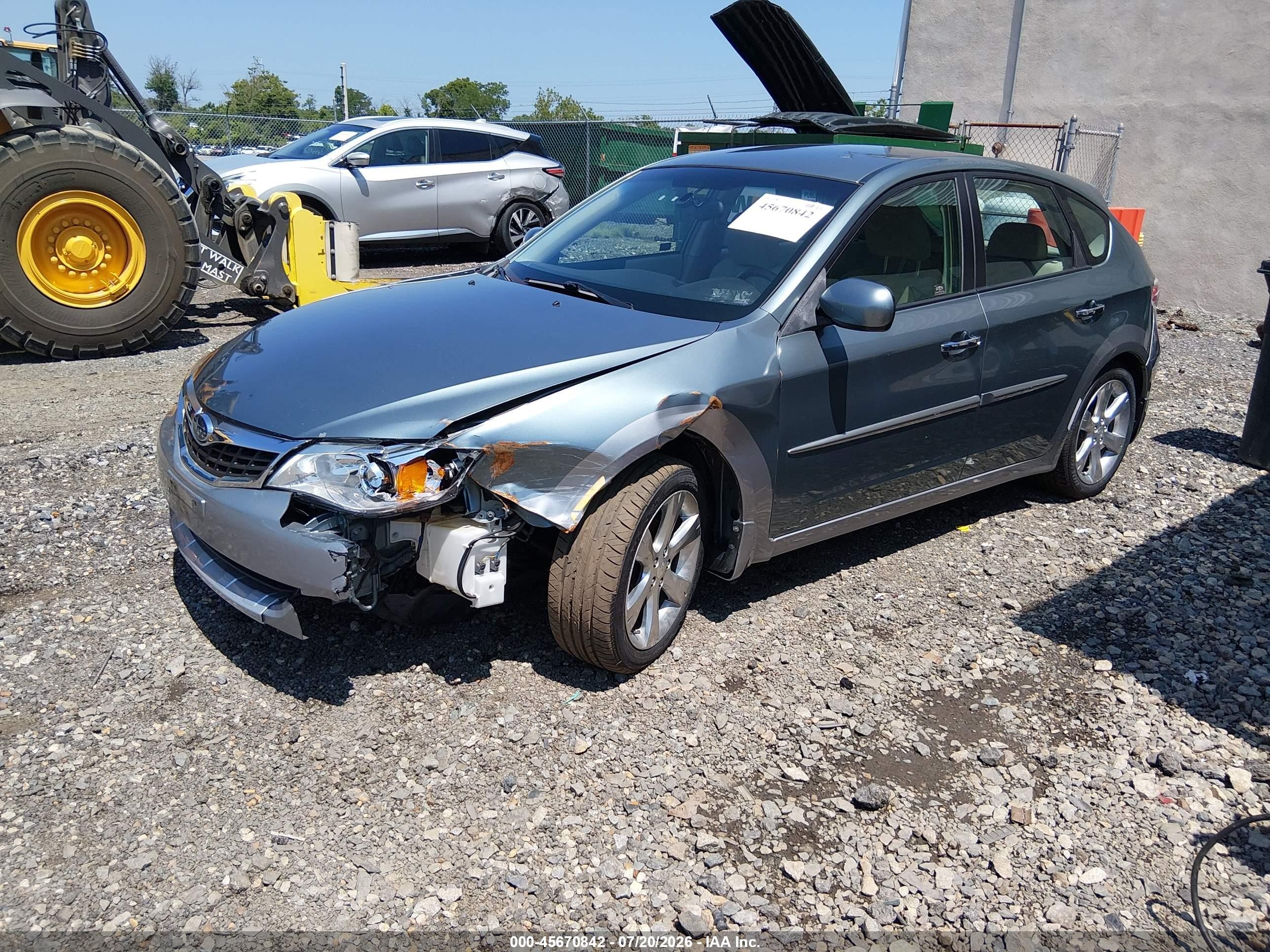 2009 Subaru Impreza Outback Sport Green vin: JF1GH63619H800076