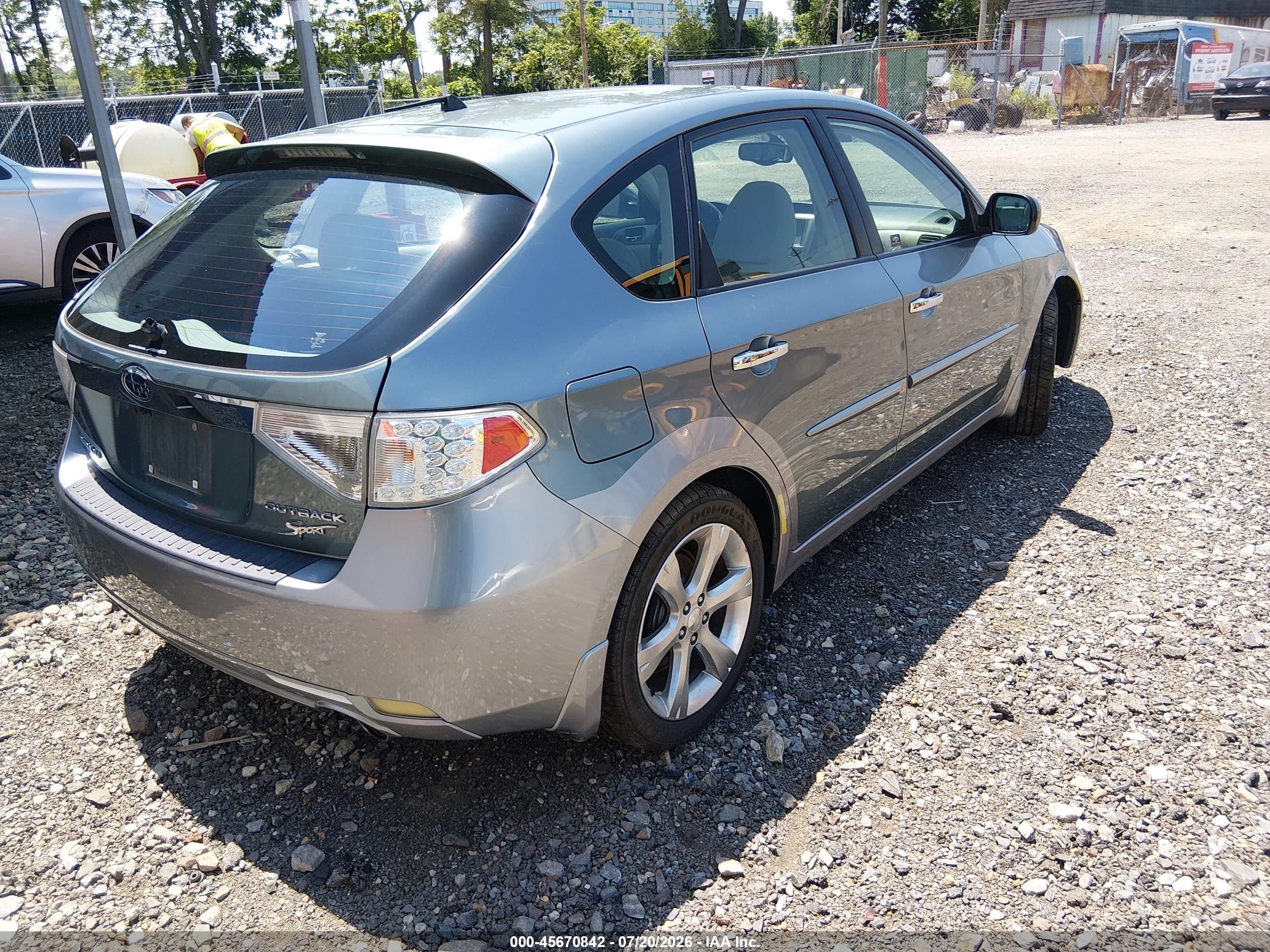 2009 Subaru Impreza Outback Sport Green vin: JF1GH63619H800076