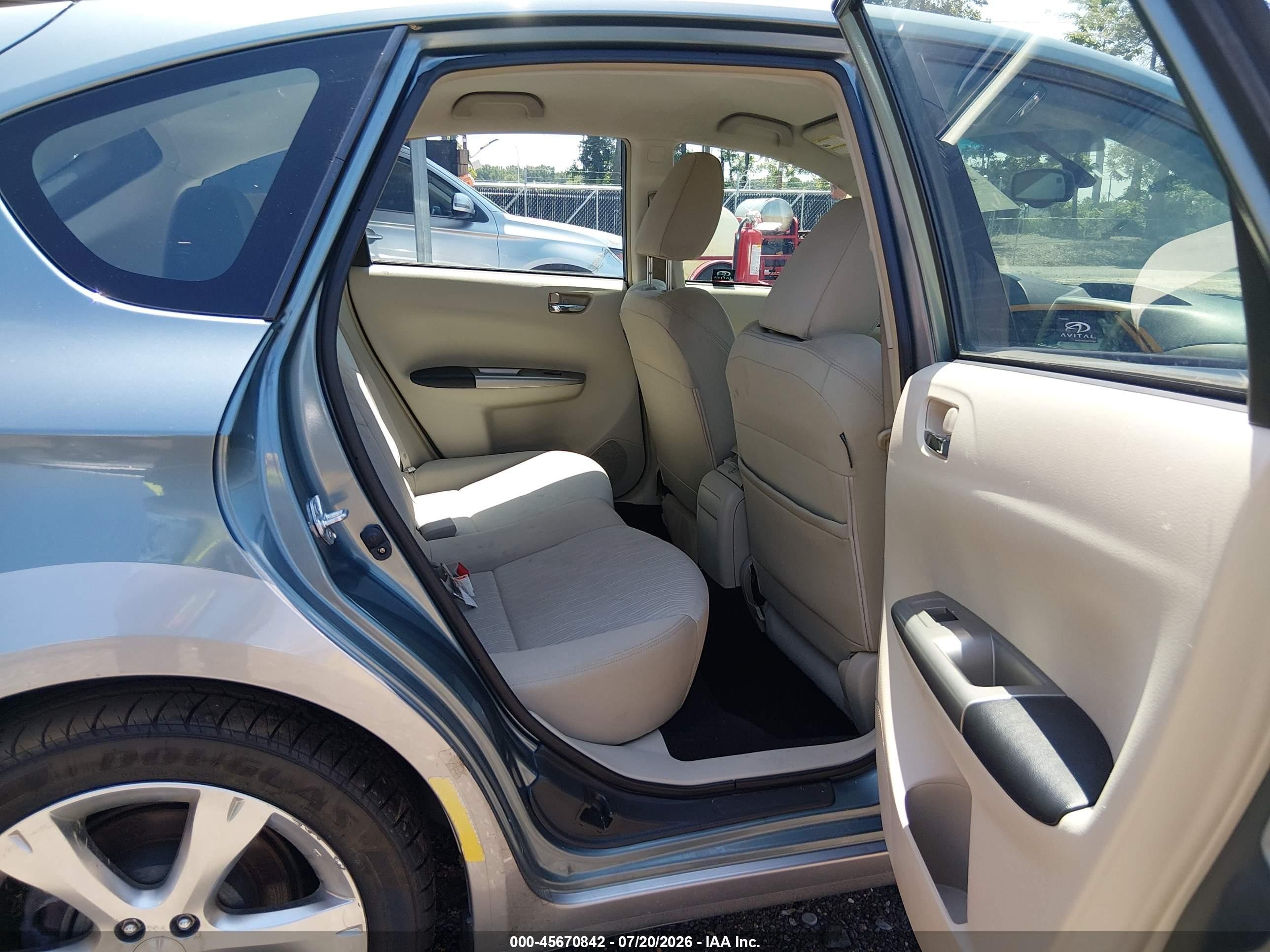 2009 Subaru Impreza Outback Sport Green vin: JF1GH63619H800076