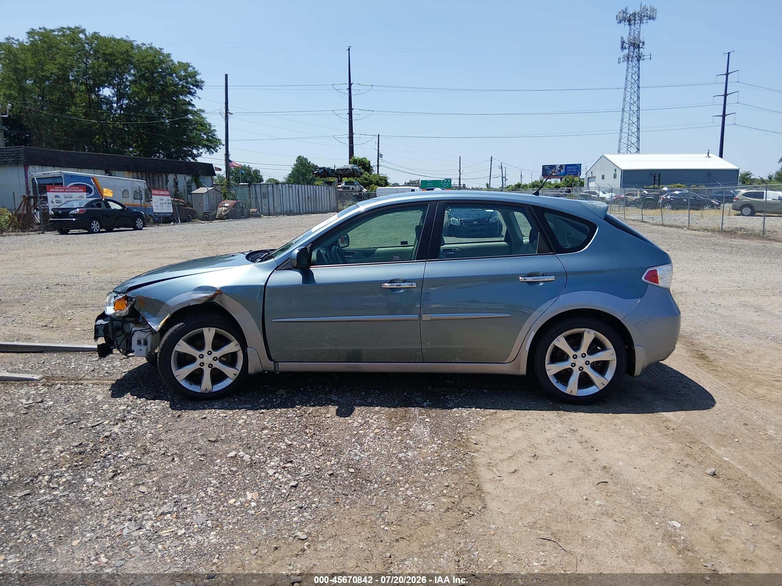 2009 Subaru Impreza Outback Sport Green vin: JF1GH63619H800076