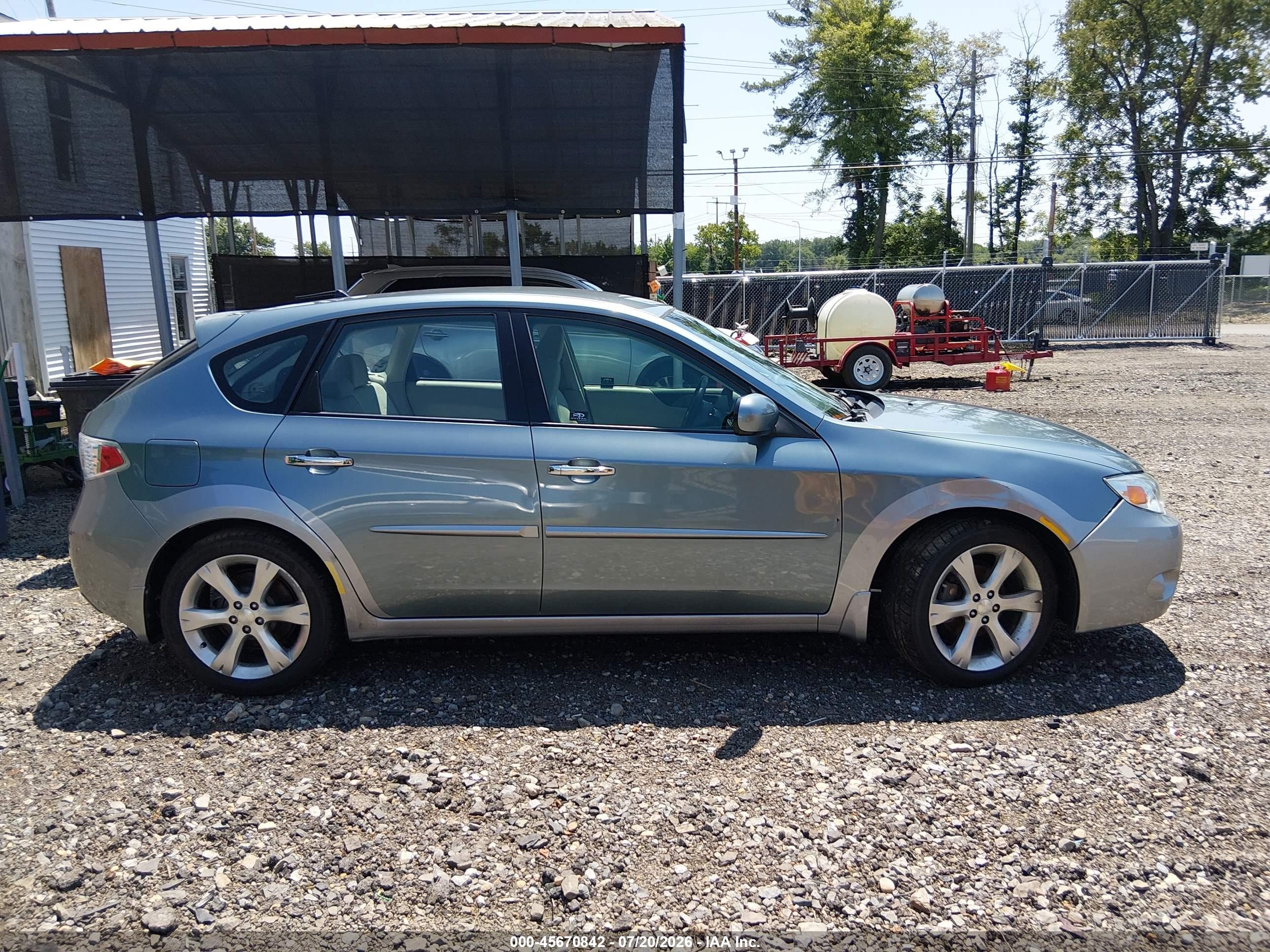 2009 Subaru Impreza Outback Sport Green vin: JF1GH63619H800076