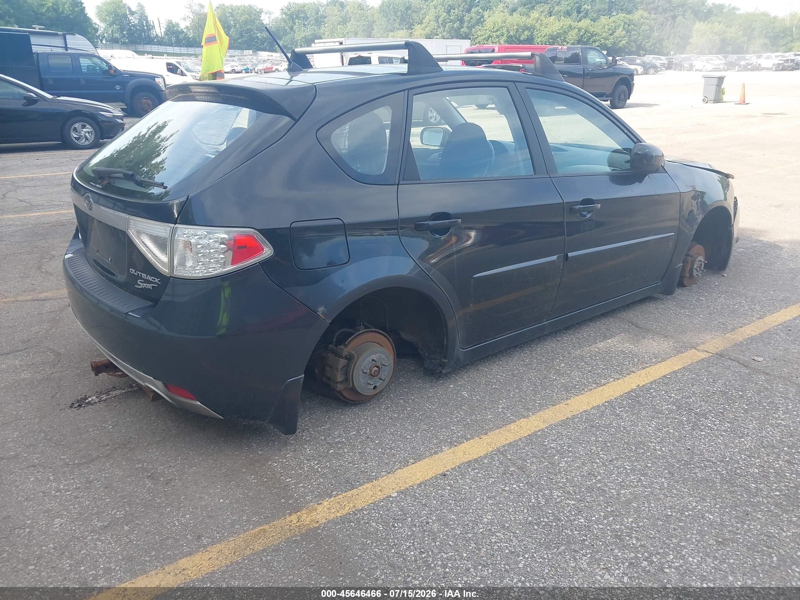 2008 Subaru Impreza Wagon (natl) Outback Sport Black vin: JF1GH63648H816416