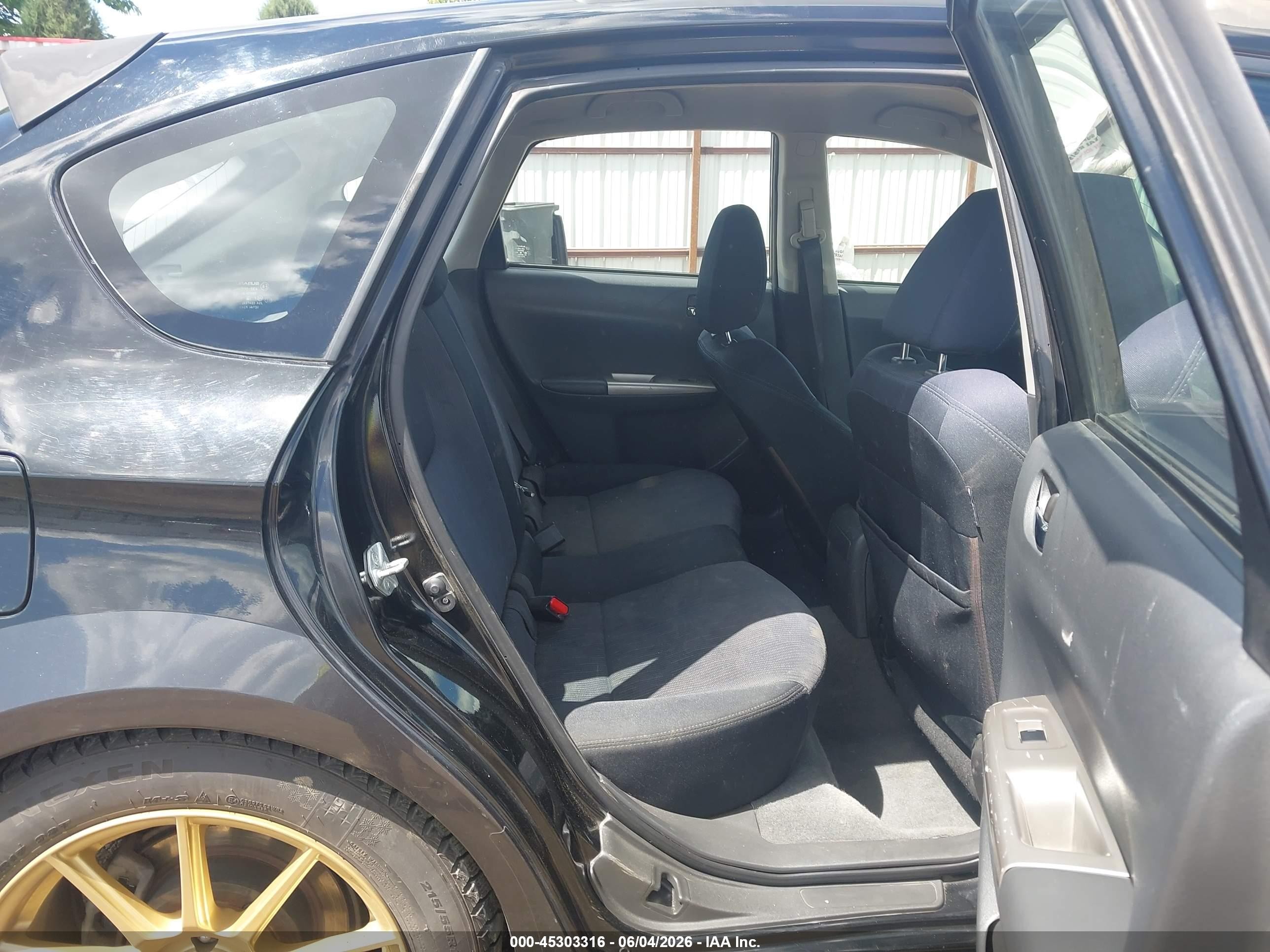 2008 Subaru Impreza Outback Sport Black vin: JF1GH63668G830064