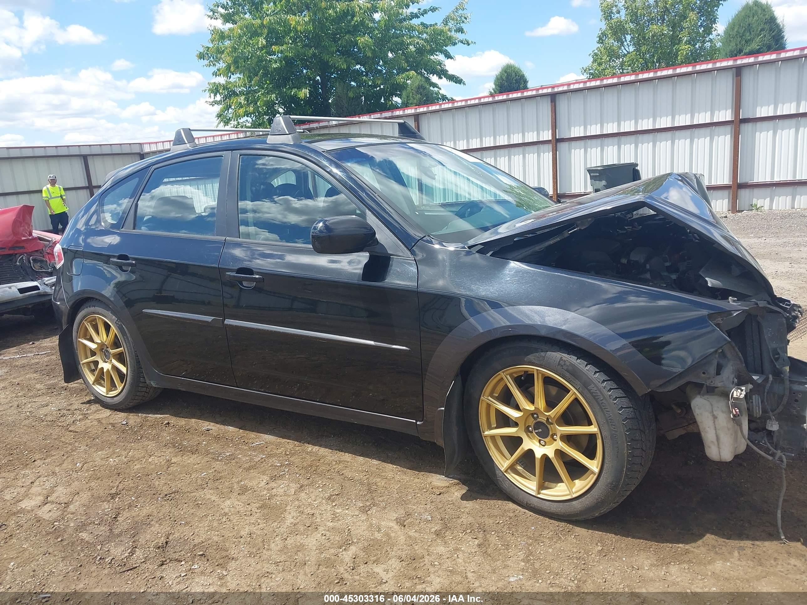 2008 Subaru Impreza Outback Sport Black vin: JF1GH63668G830064