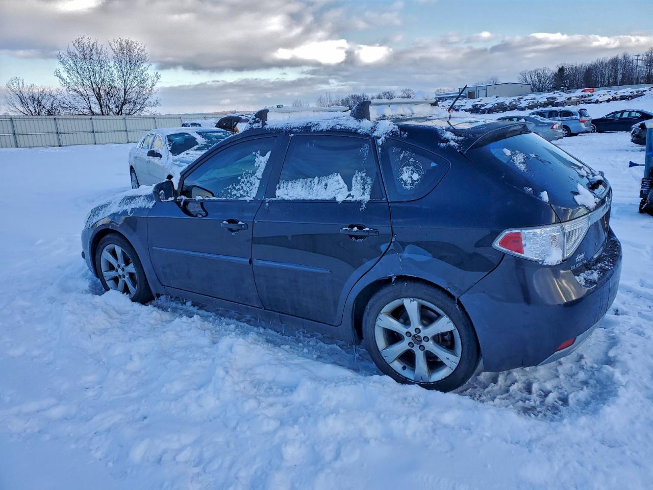 2008 Subaru Impreza Outback Sport Черный vin: JF1GH63668H836263