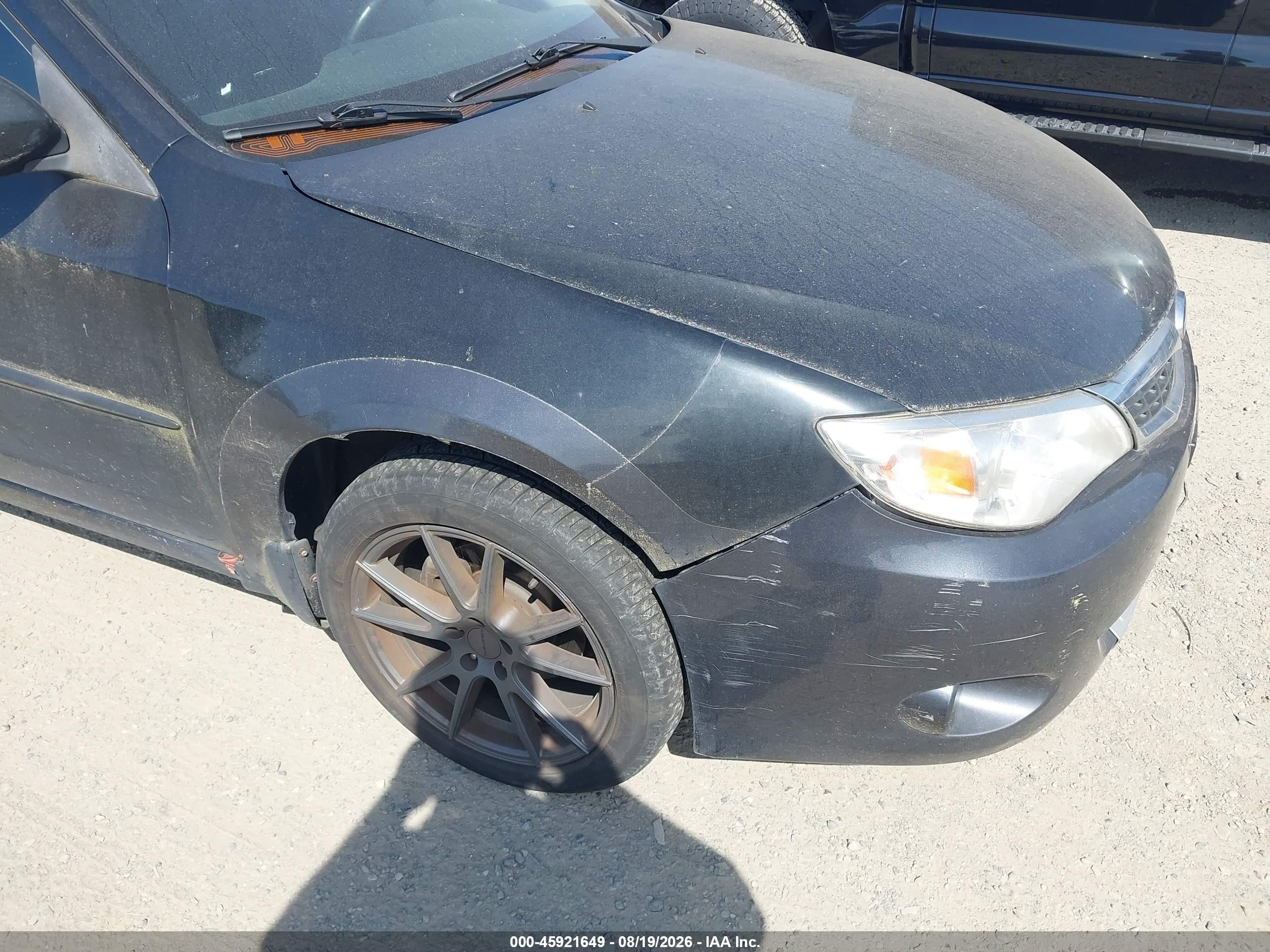 2009 Subaru Impreza Outback Sport Black vin: JF1GH63679G816188