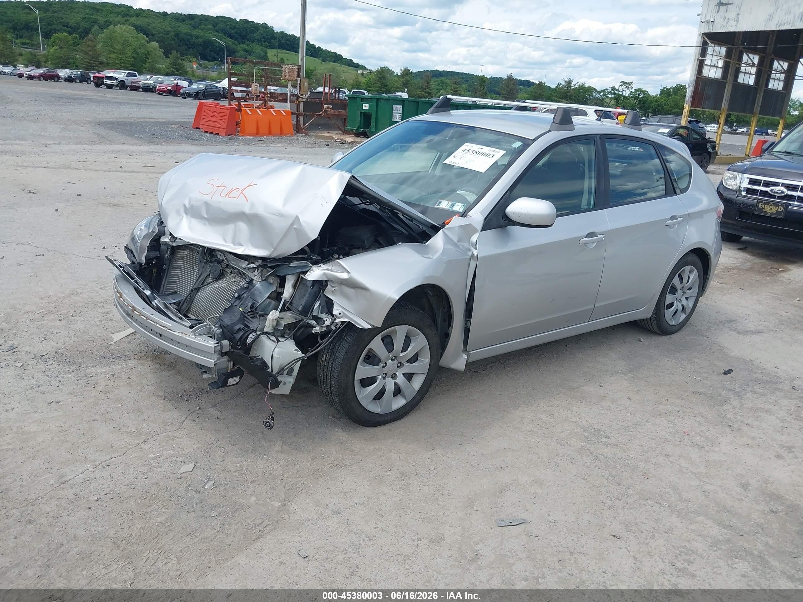 2010 Subaru Impreza 2.5i Серебряный vin: JF1GH6A63AH818666