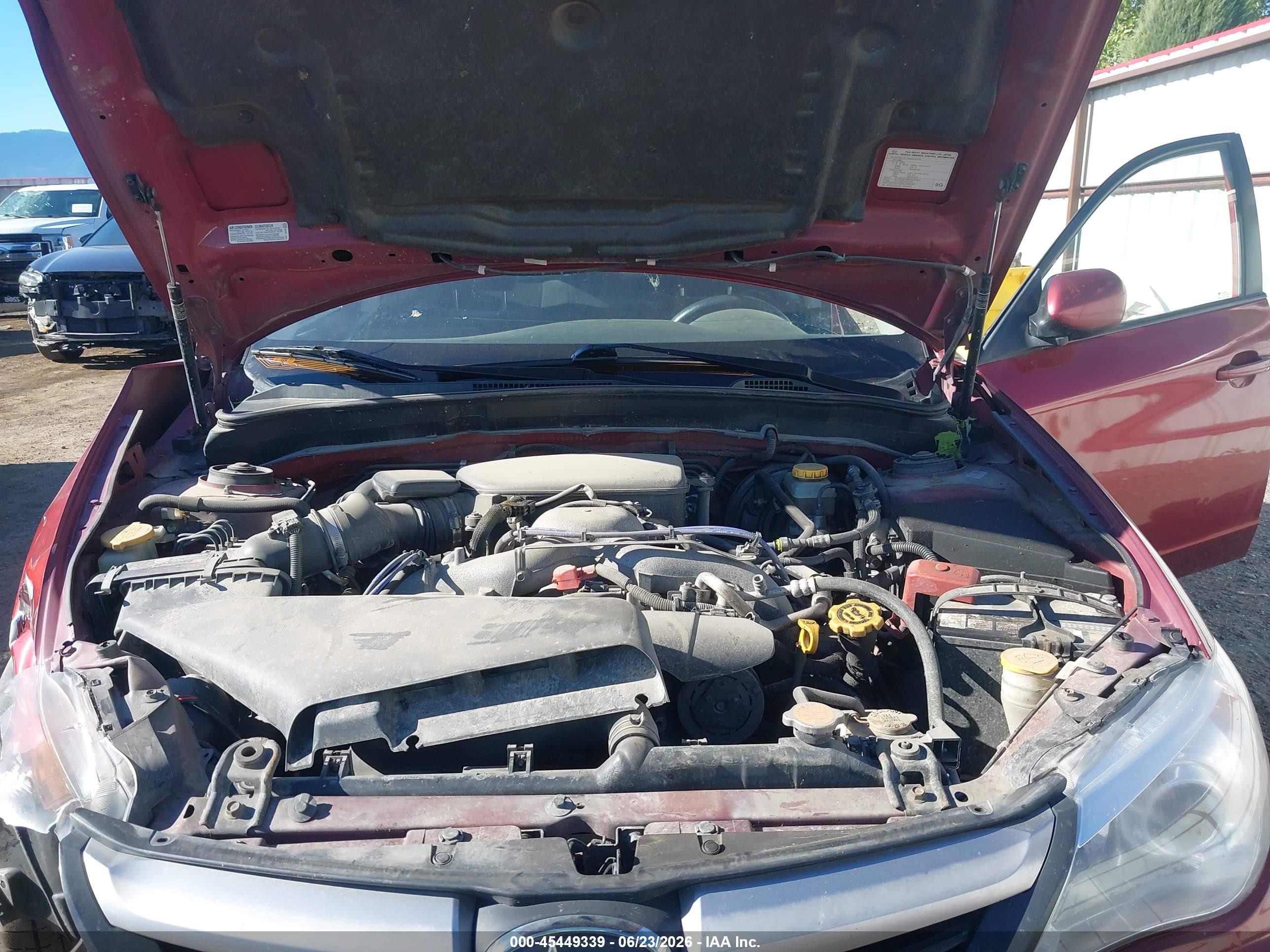 2010 Subaru Impreza 2.5i Темно-бордовый vin: JF1GH6A63AH822572