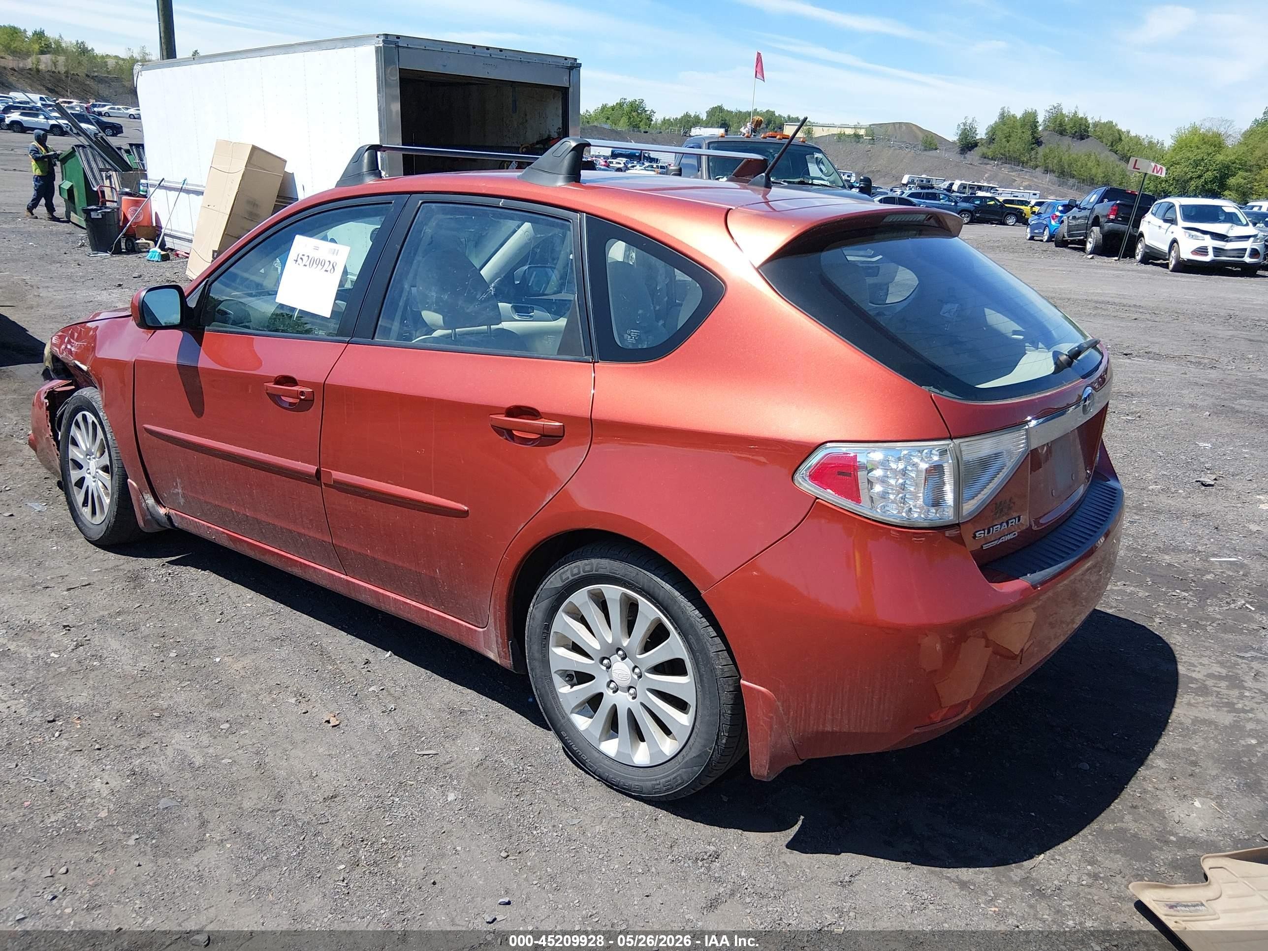 2010 Subaru Impreza 2.5i Premium Orange vin: JF1GH6B61AH822262