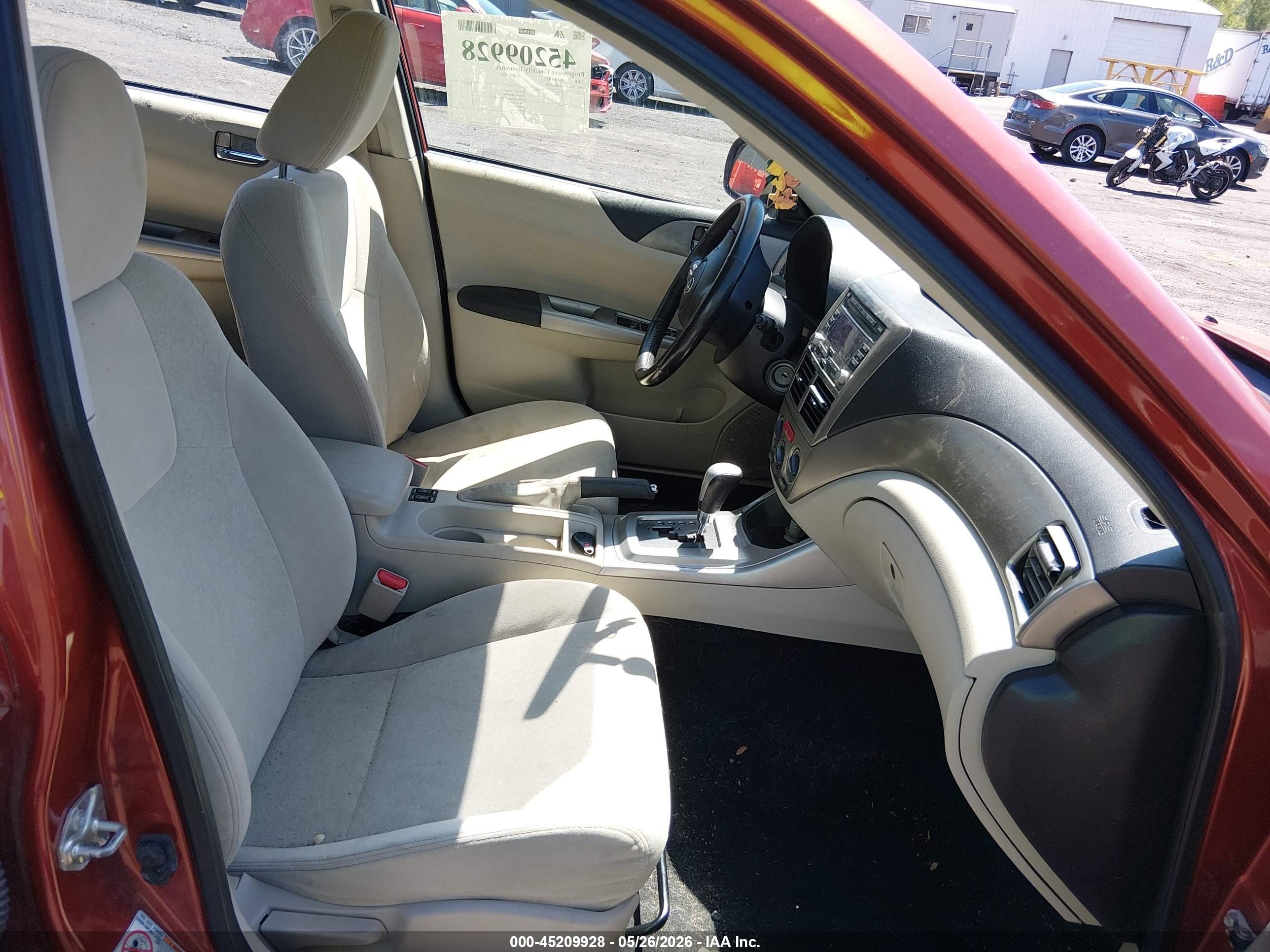 2010 Subaru Impreza 2.5i Premium Orange vin: JF1GH6B61AH822262