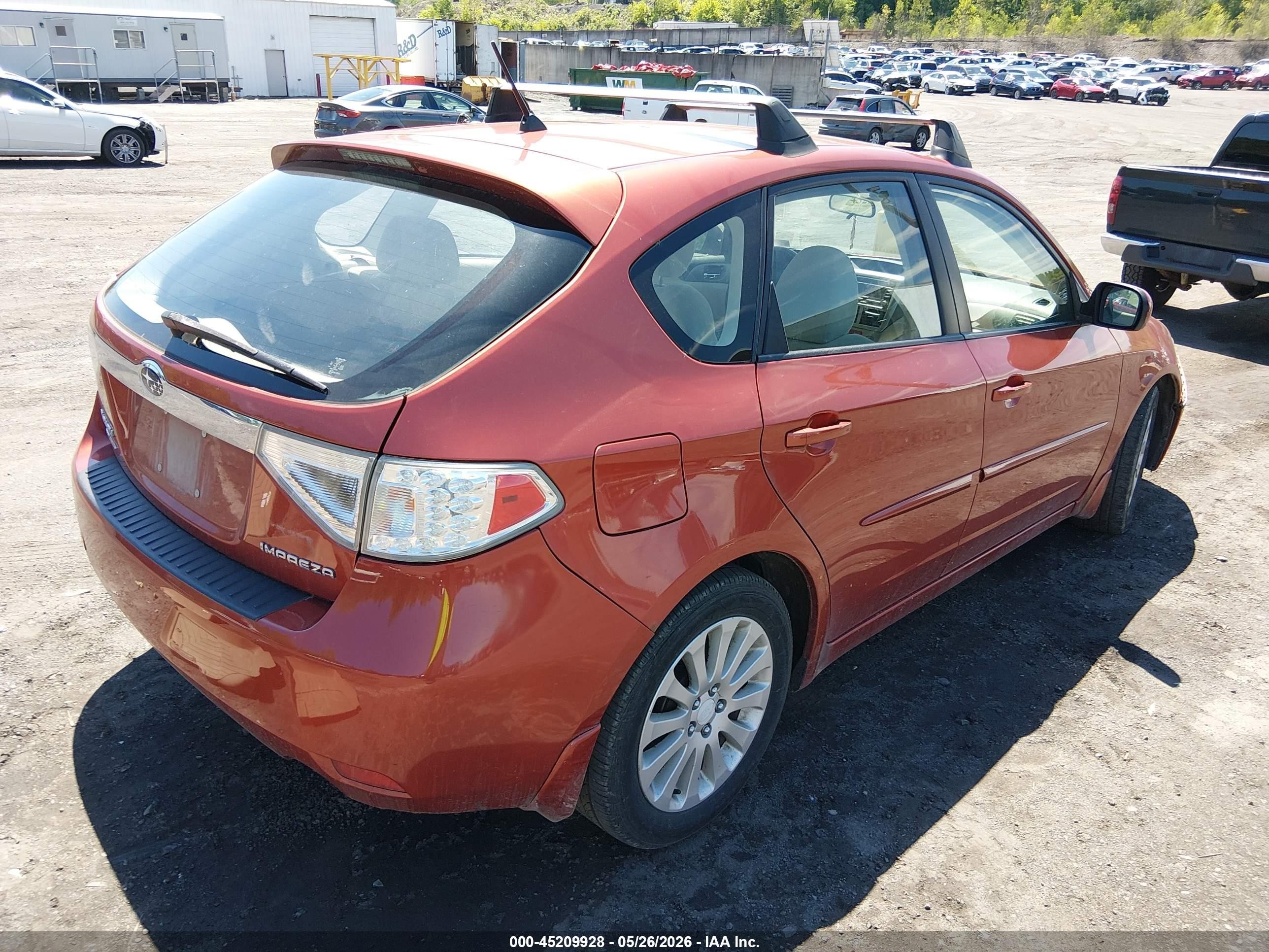 2010 Subaru Impreza 2.5i Premium Orange vin: JF1GH6B61AH822262