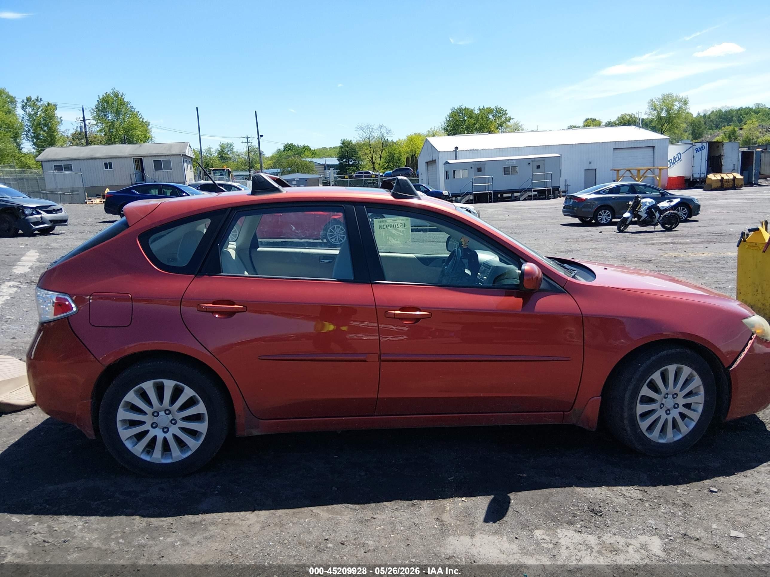 2010 Subaru Impreza 2.5i Premium Orange vin: JF1GH6B61AH822262