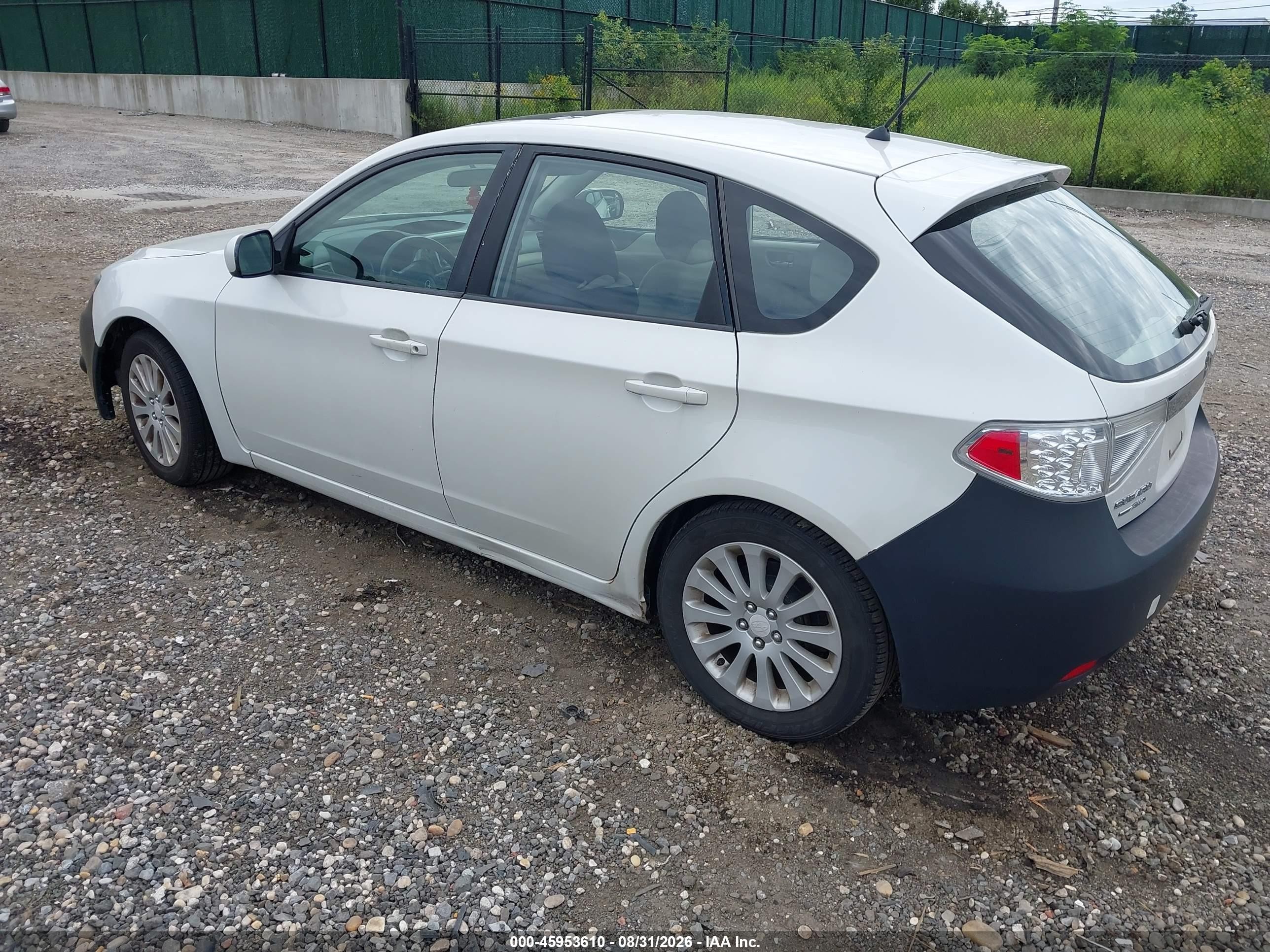 2010 Subaru Impreza 2.5i Premium White vin: JF1GH6B62AH826000