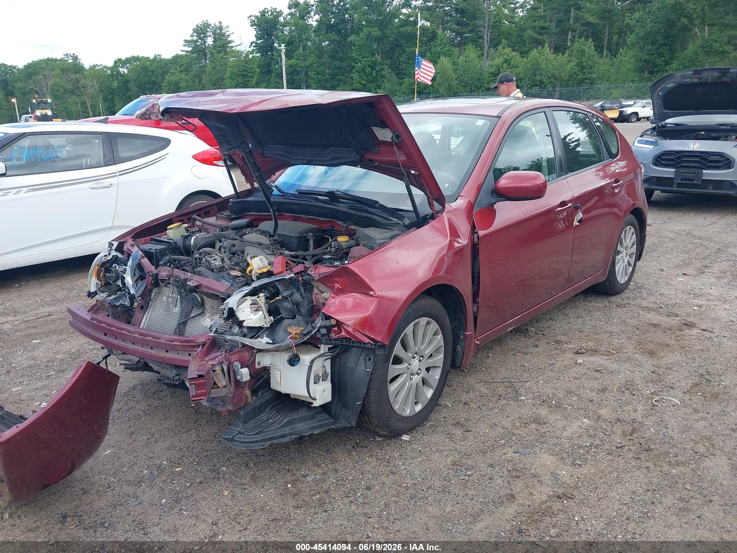 2011 Subaru Impreza 2.5i Premium Red vin: JF1GH6B63BH823477