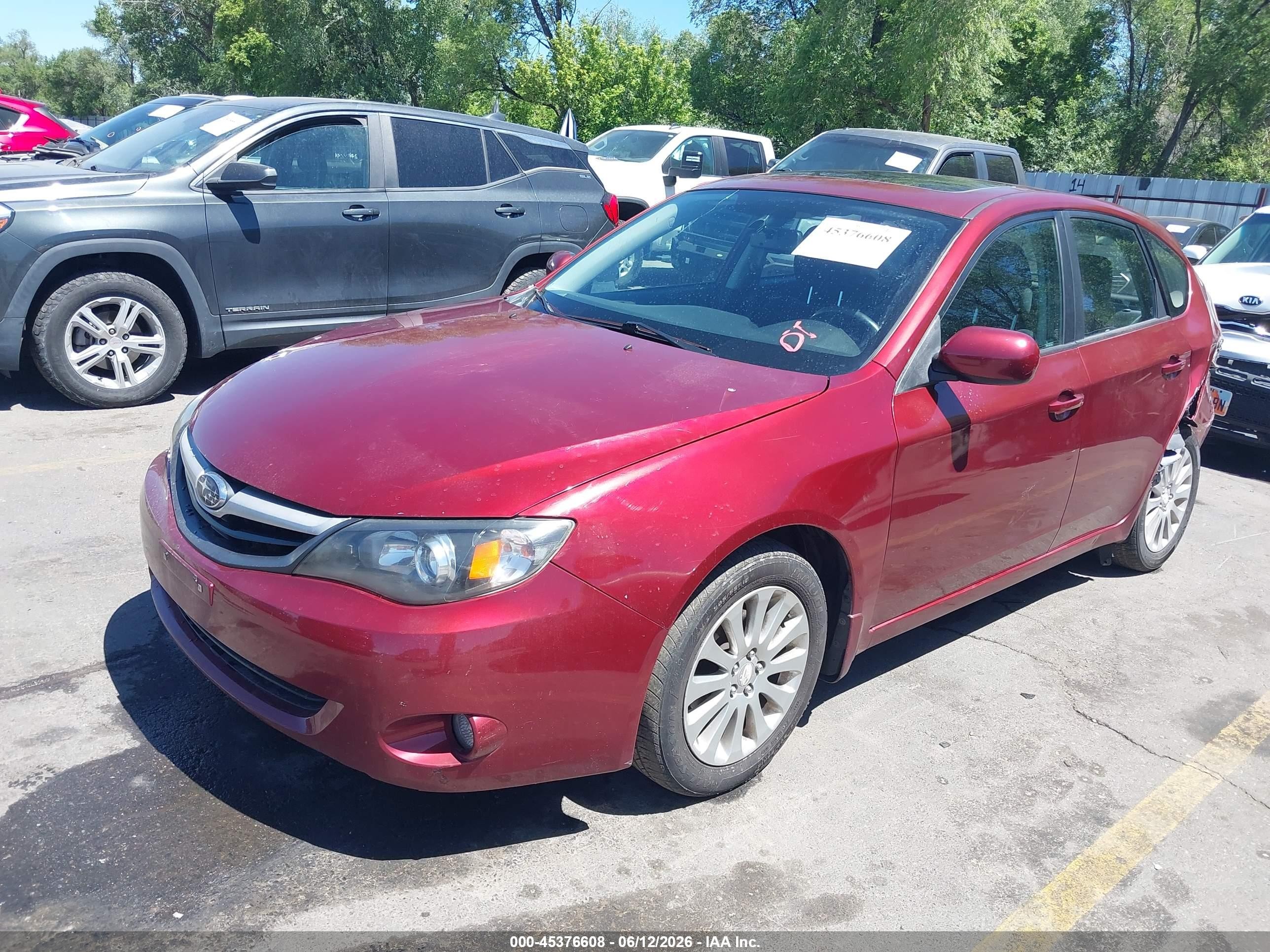 2011 Subaru Impreza 2.5i Premium Красный vin: JF1GH6B64BH807840