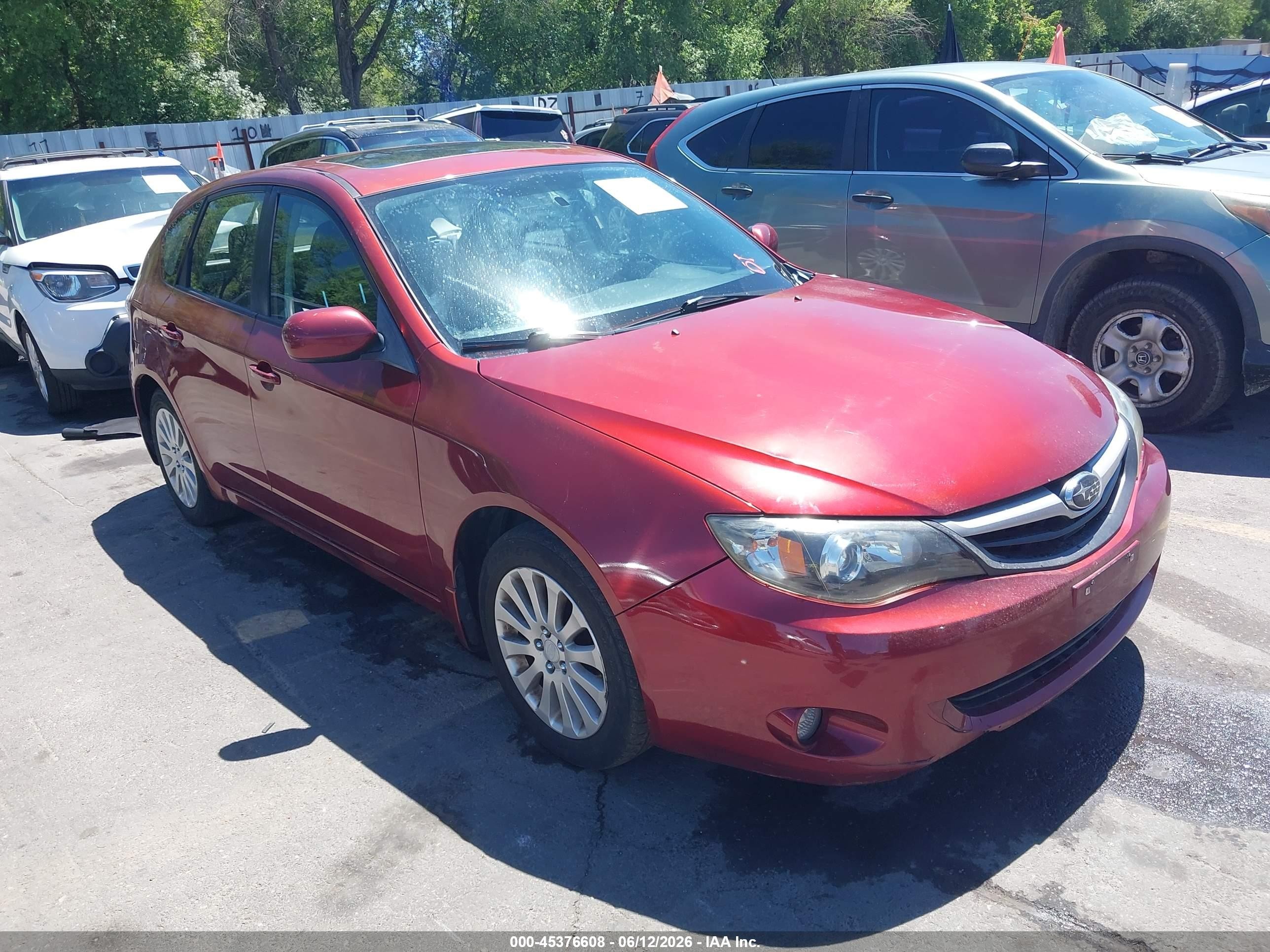 2011 Subaru Impreza 2.5i Premium Red vin: JF1GH6B64BH807840