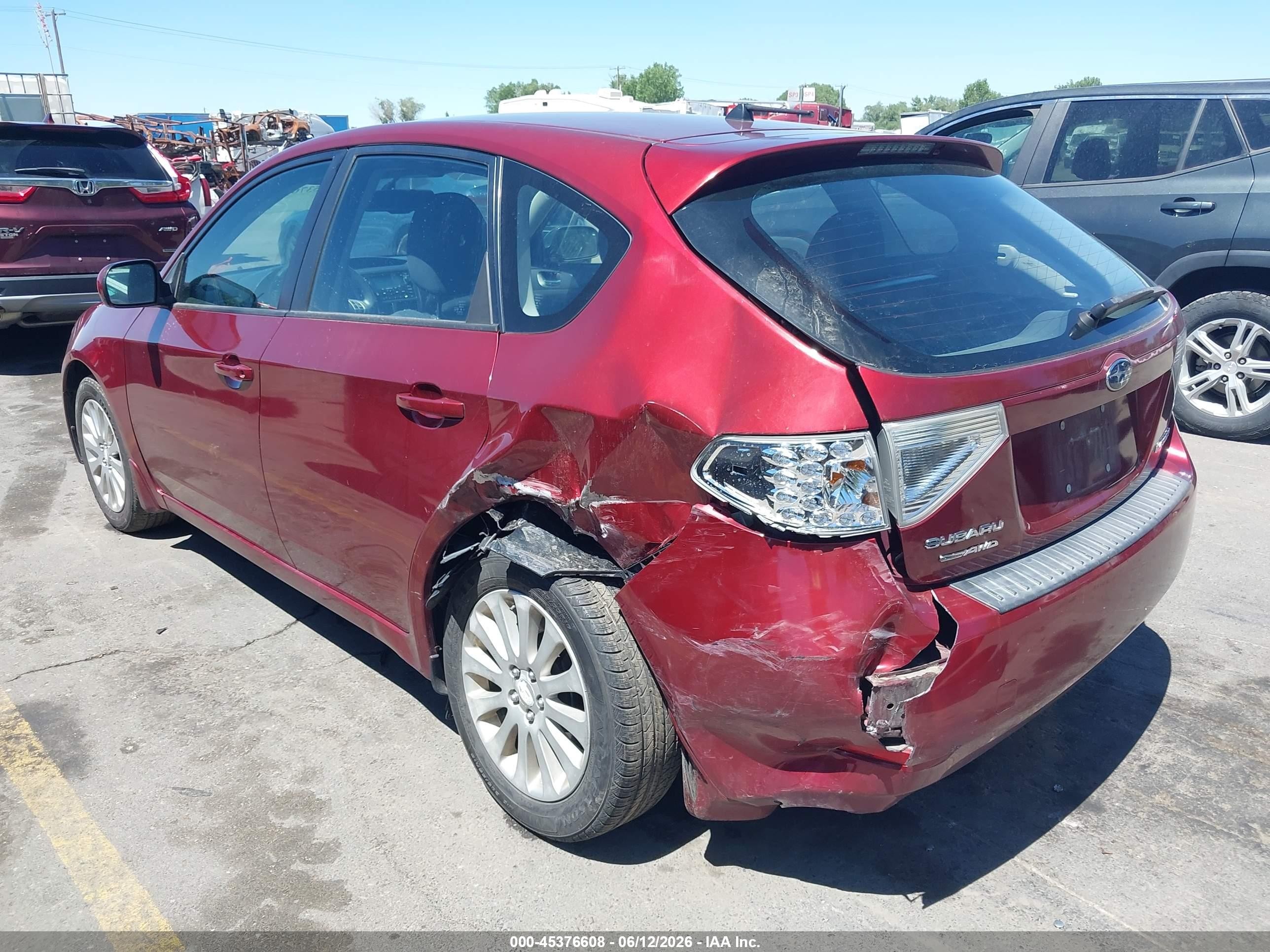 2011 Subaru Impreza 2.5i Premium Красный vin: JF1GH6B64BH807840