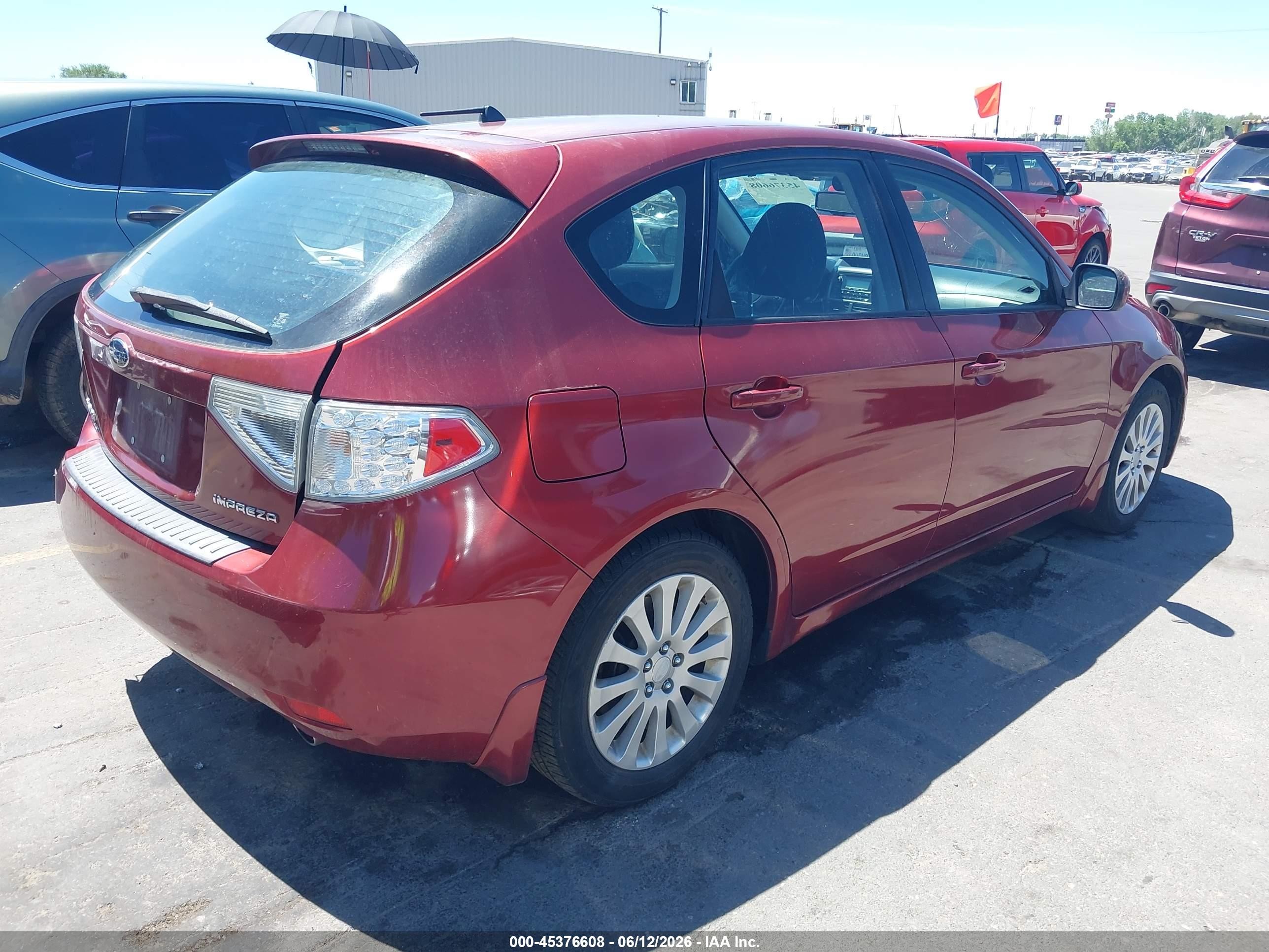 2011 Subaru Impreza 2.5i Premium Красный vin: JF1GH6B64BH807840